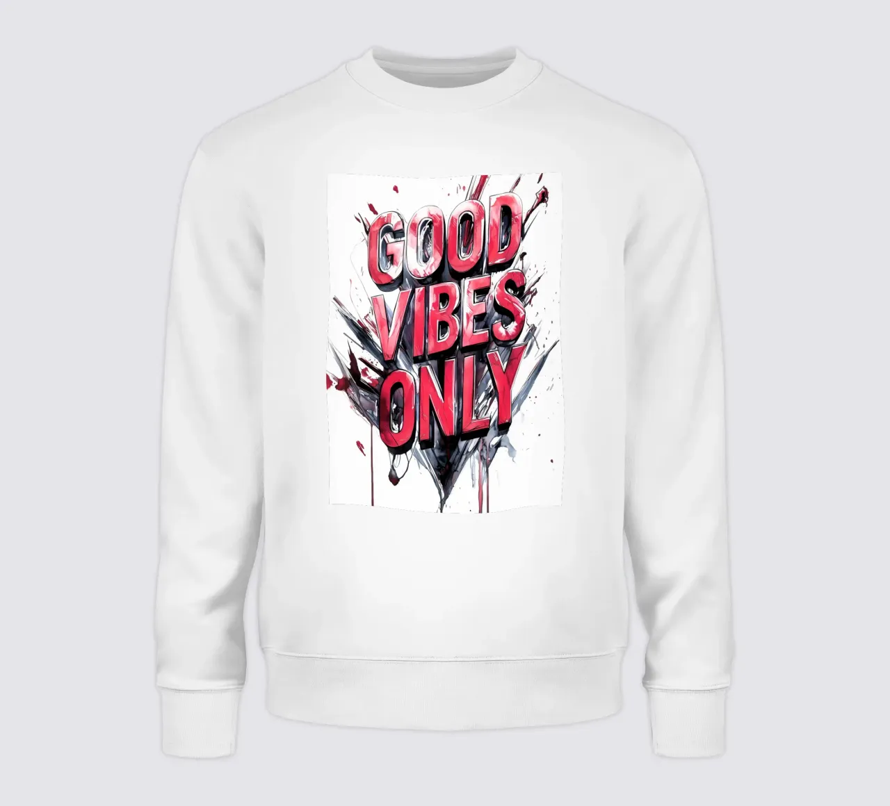 Poster con testo Good Vibes Only felpa da Justyna Jaszke JBJart