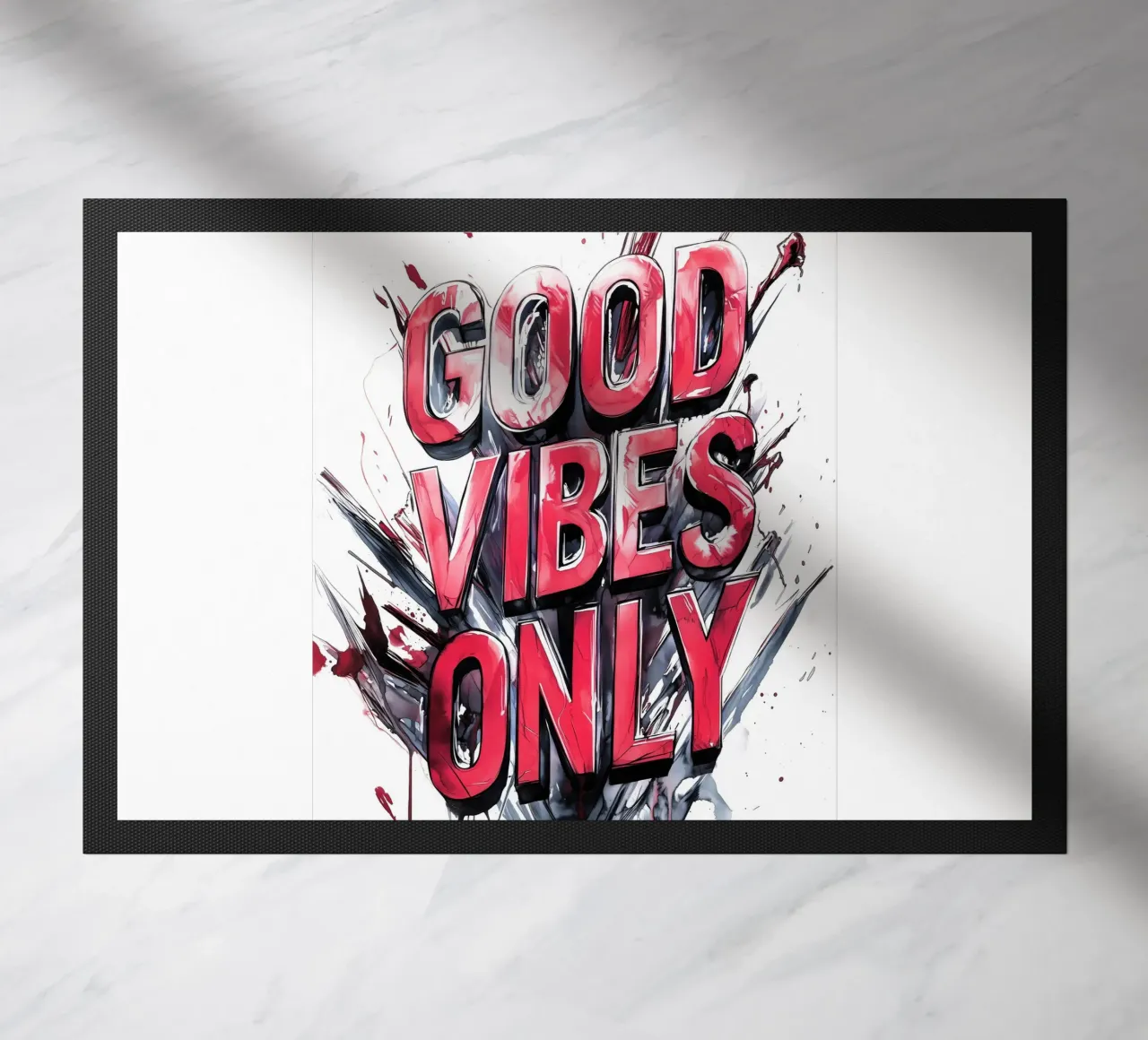 Poster con testo Good Vibes Only zerbino da Justyna Jaszke JBJart