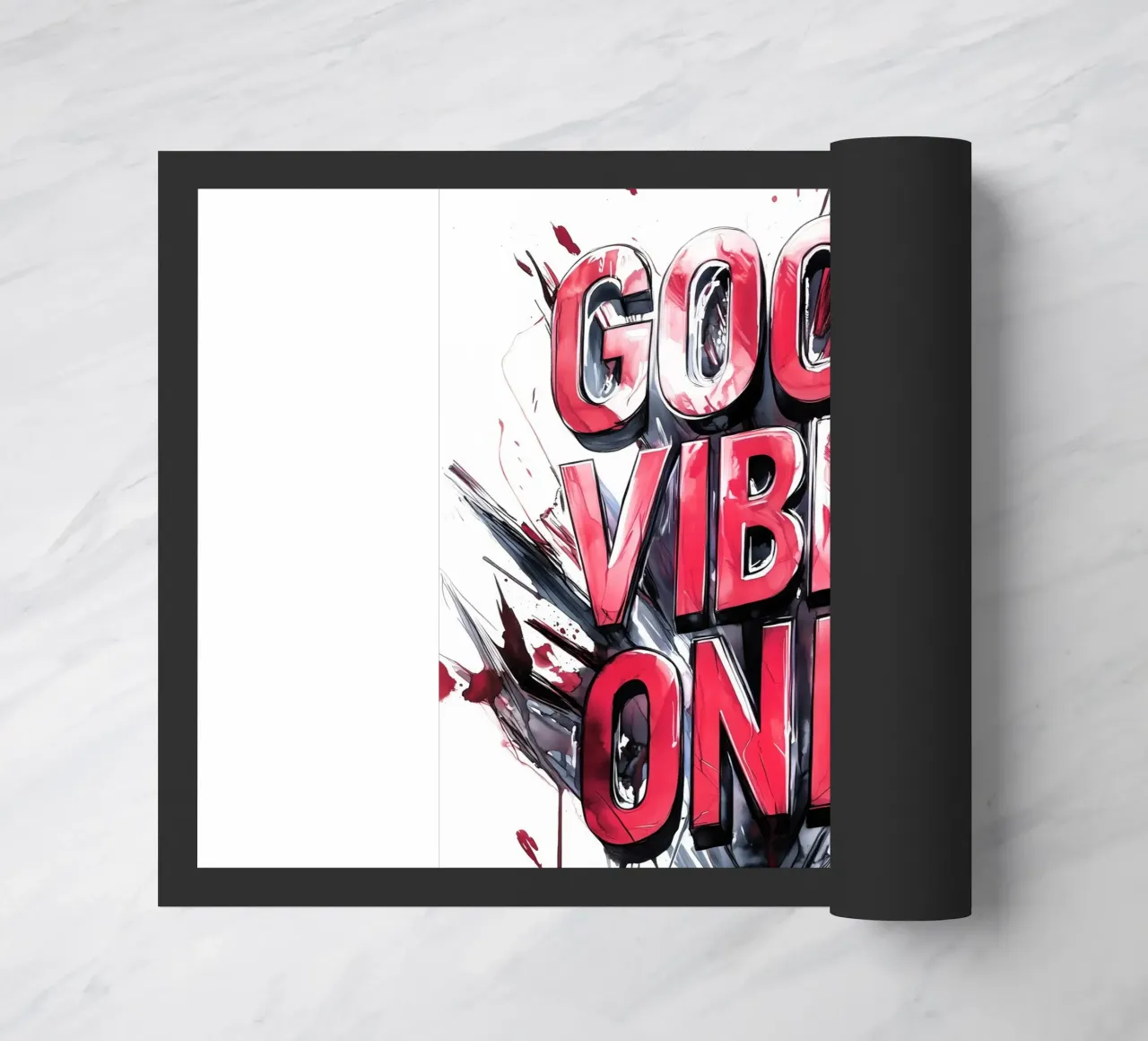 Poster con testo Good Vibes Only zerbino da Justyna Jaszke JBJart