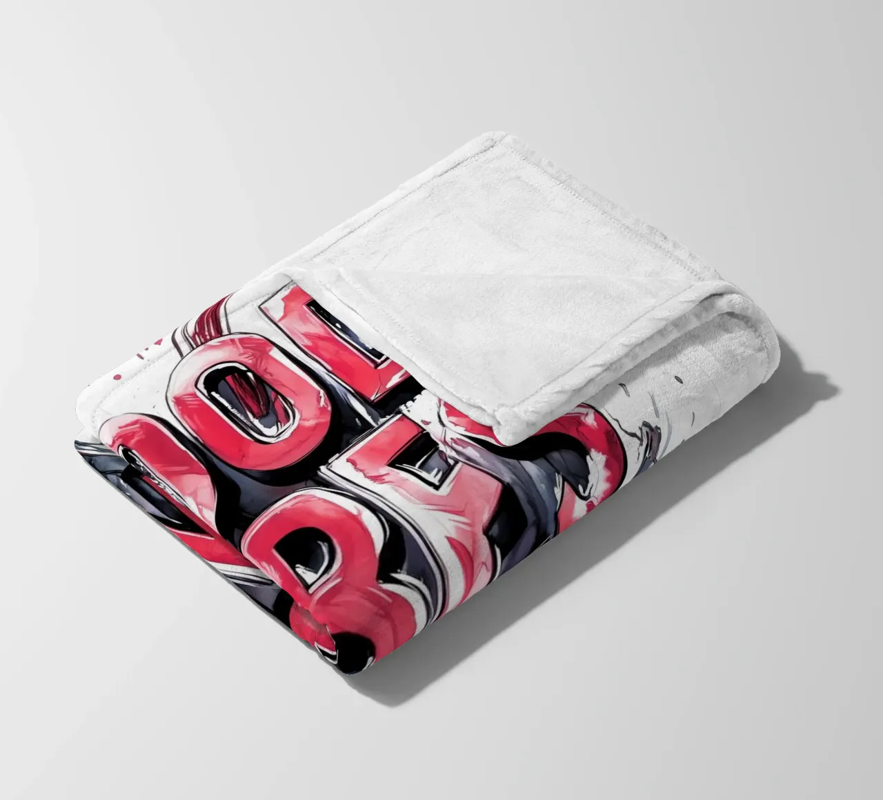 Poster con testo Good Vibes Only coperta in pile da Justyna Jaszke JBJart
