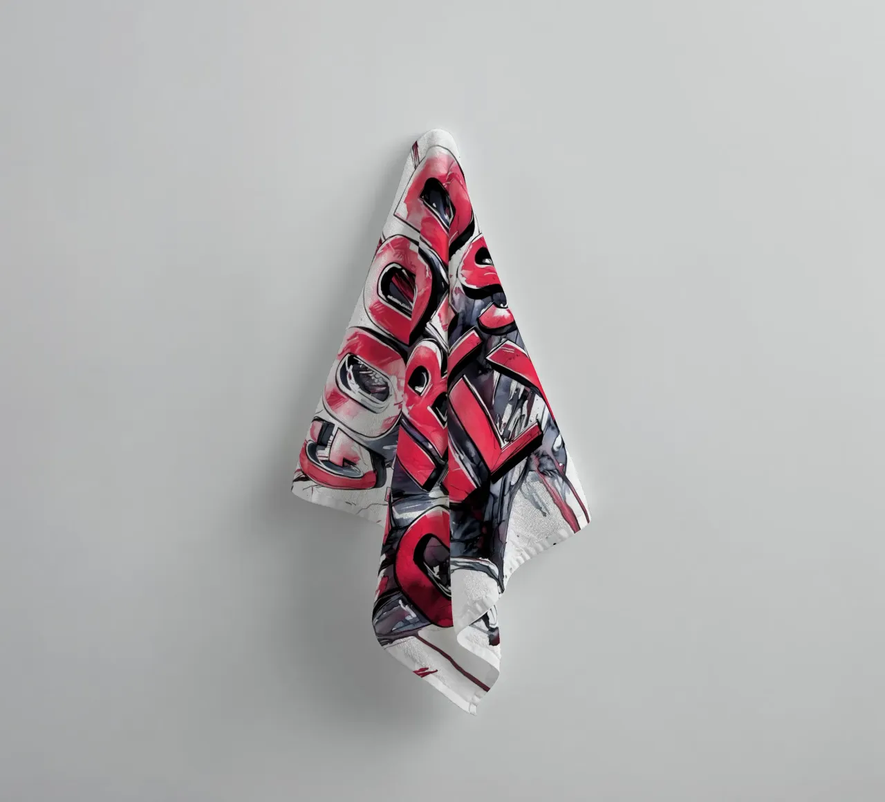 Poster con testo Good Vibes Only asciugamano da bagno da Justyna Jaszke JBJart