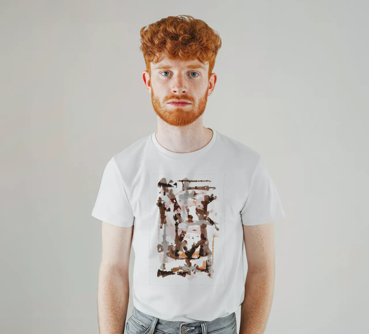 Gioco astratto Retro Mocha t-shirt da Martina