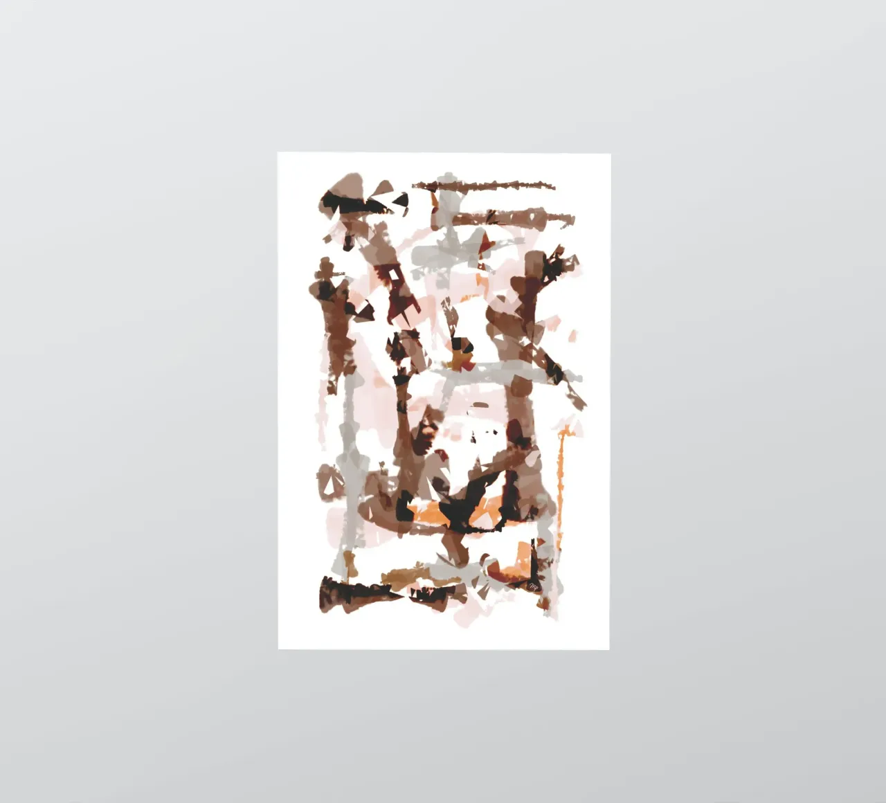 Retro Mocha abstract game sticker by Martina