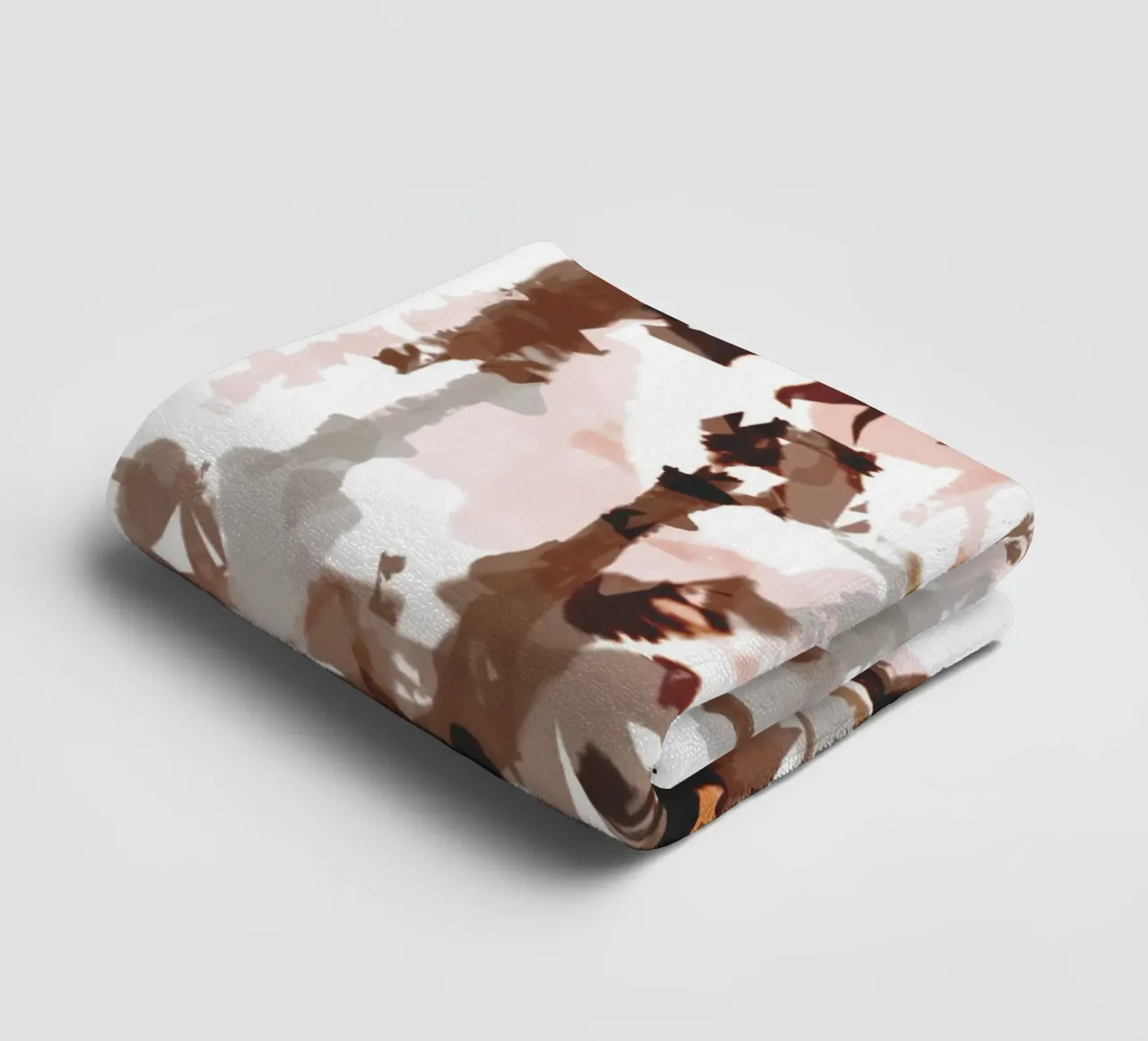 Retro Mocha abstract game towel by Martina