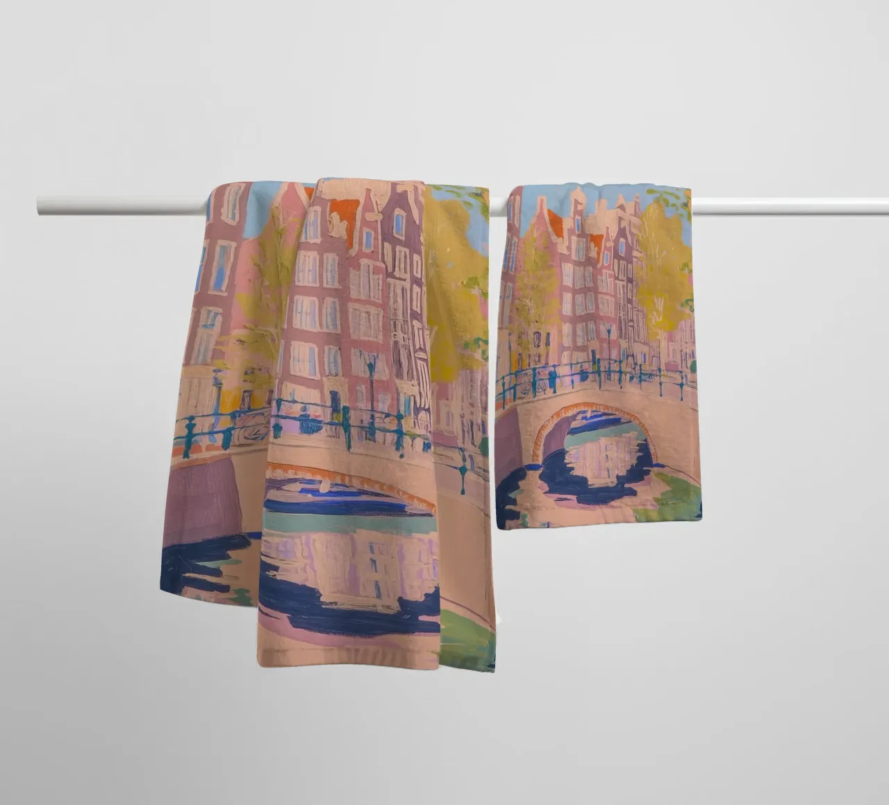 Amsterdam, Niederlande Malerei Handtuch von Melloi Art Print