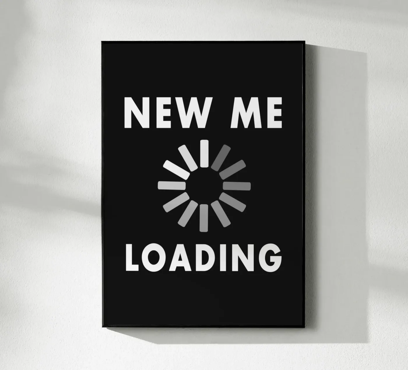 New Me Loading plexiglas de WORD & WONDER