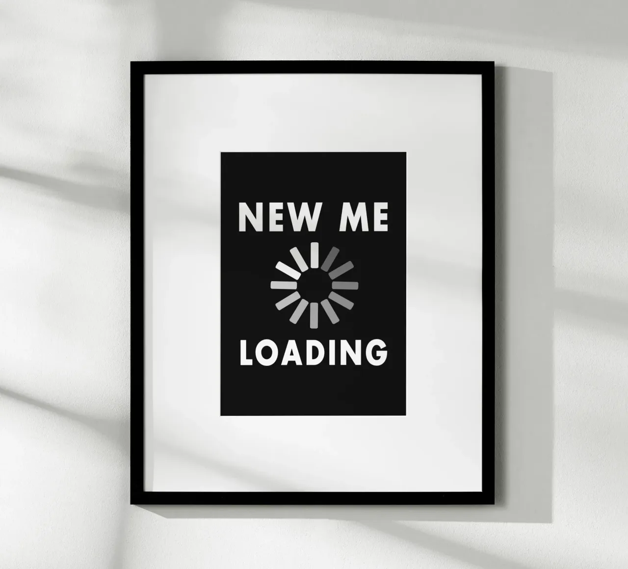 New Me Loading poster da WORD & WONDER