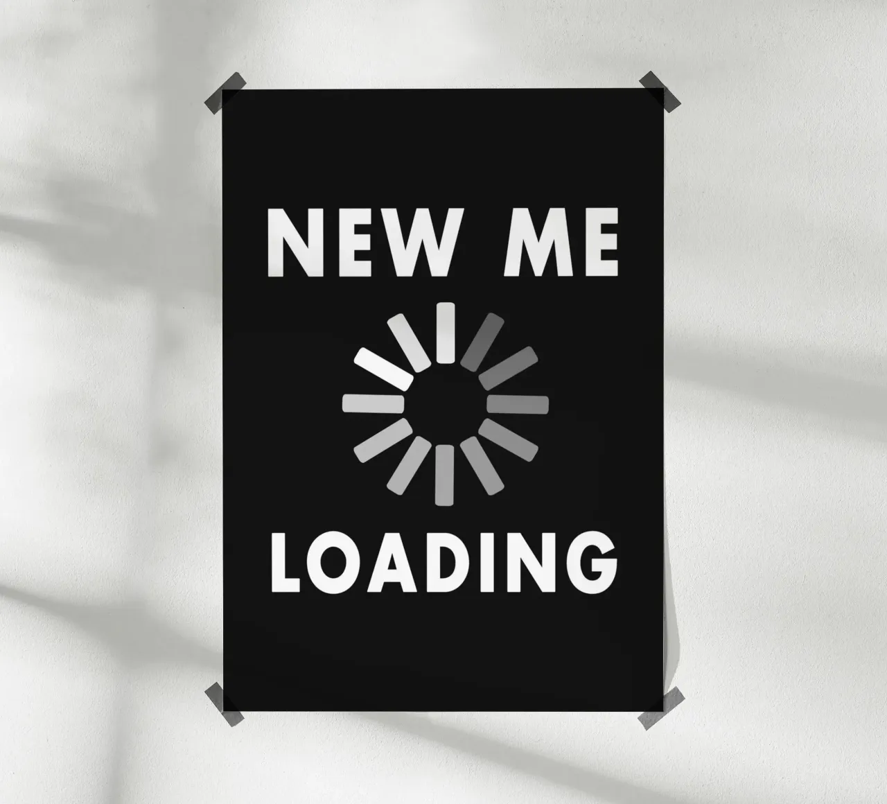 New Me Loading poster da WORD & WONDER