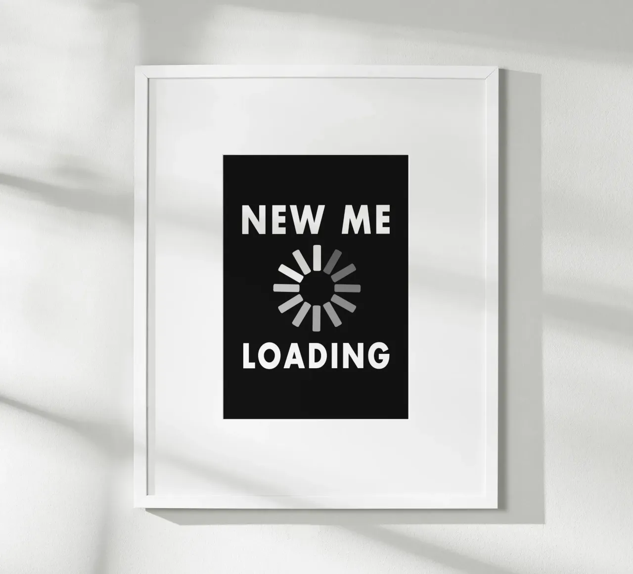 New Me Loading poster da WORD & WONDER
