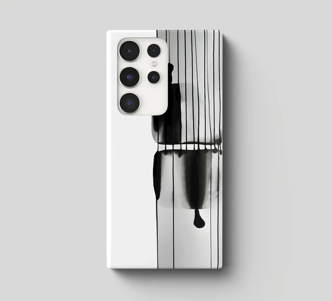 Threads of time: abstract lines and structures samsung phone case by Kunst und Kontrast