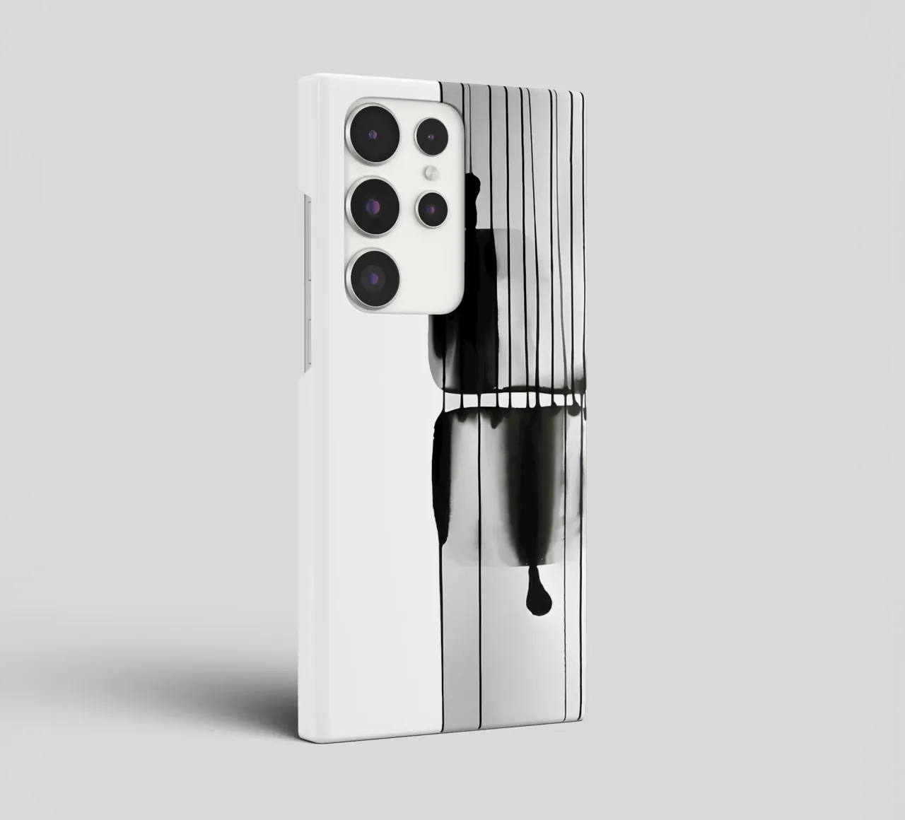 Threads of time: abstract lines and structures samsung phone case by Kunst und Kontrast