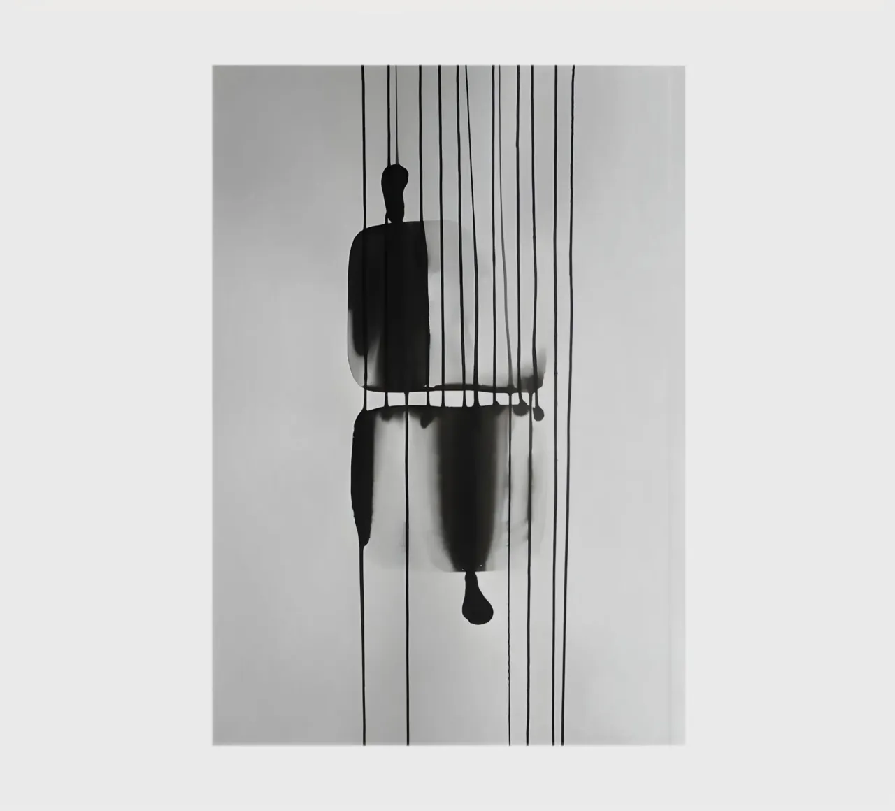 Threads of time: abstract lines and structures notebook by Kunst und Kontrast