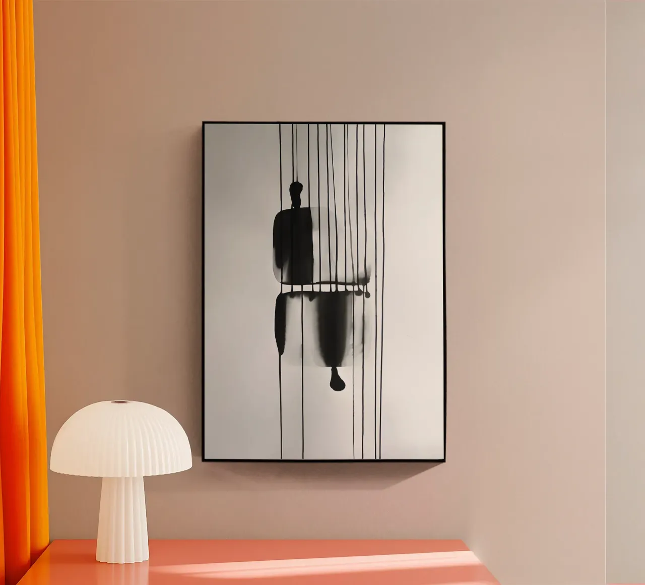 Fili del tempo: linee e strutture astratte plexiglass da Kunst und Kontrast