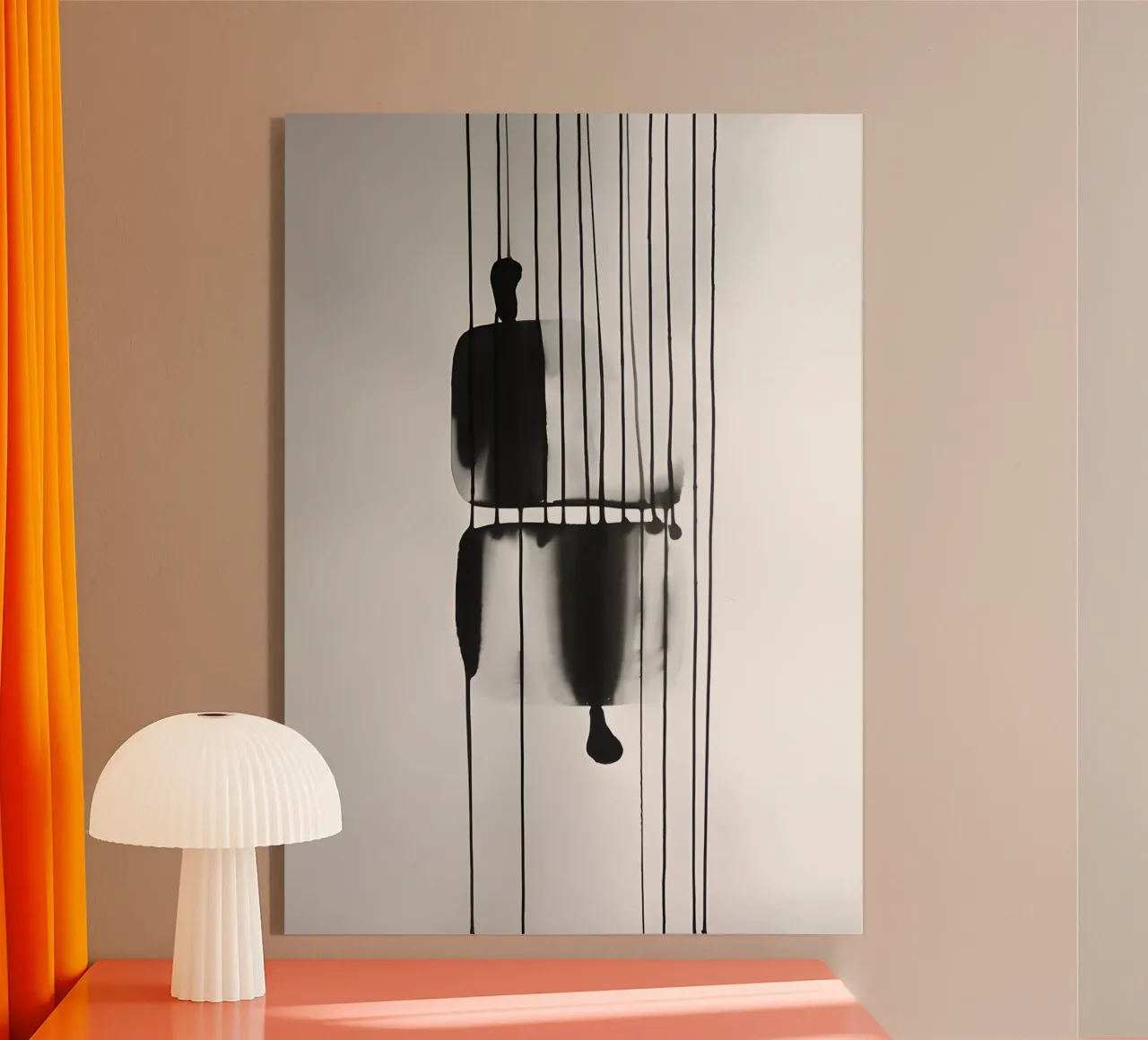 Fili del tempo: linee e strutture astratte plexiglass da Kunst und Kontrast