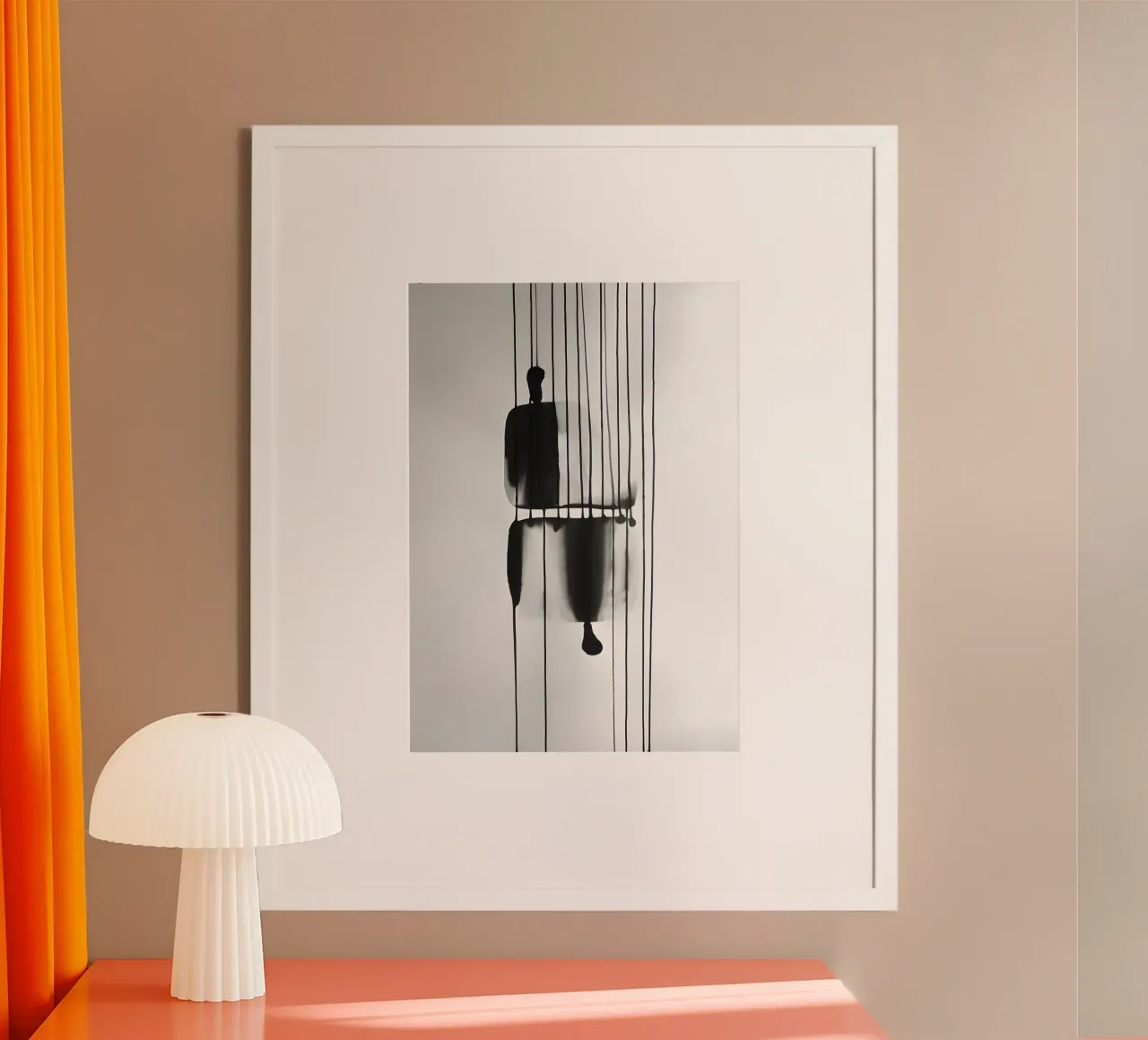 Fili del tempo: linee e strutture astratte carta hahnemühle da Kunst und Kontrast