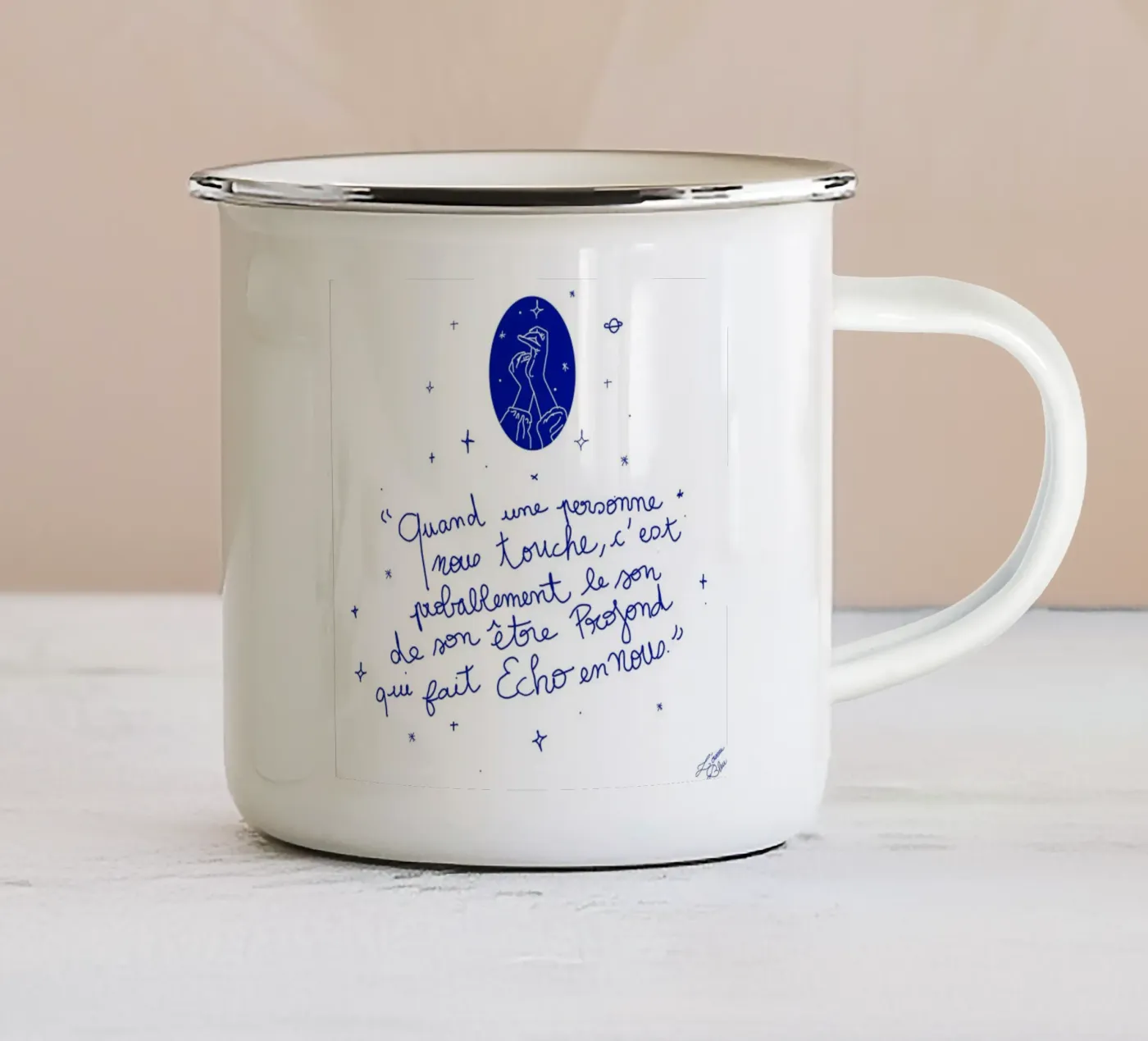 Echo emaille mok van Loiseaubleu