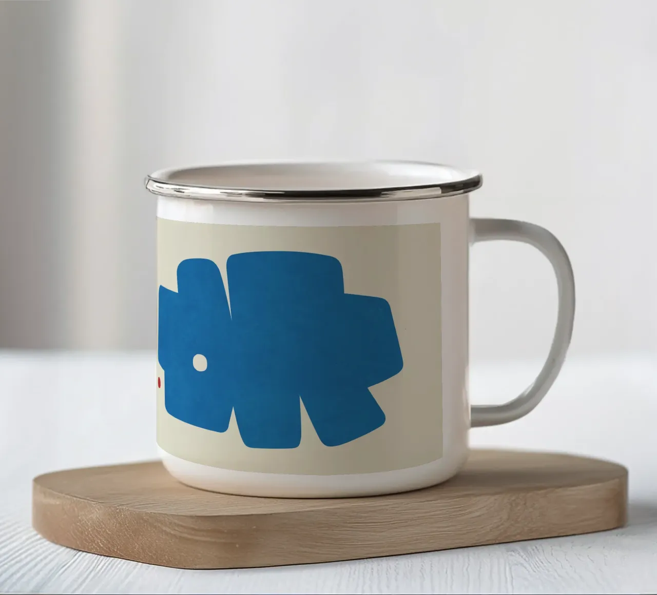 Blumenform 05 Emaille Tasse von amini54