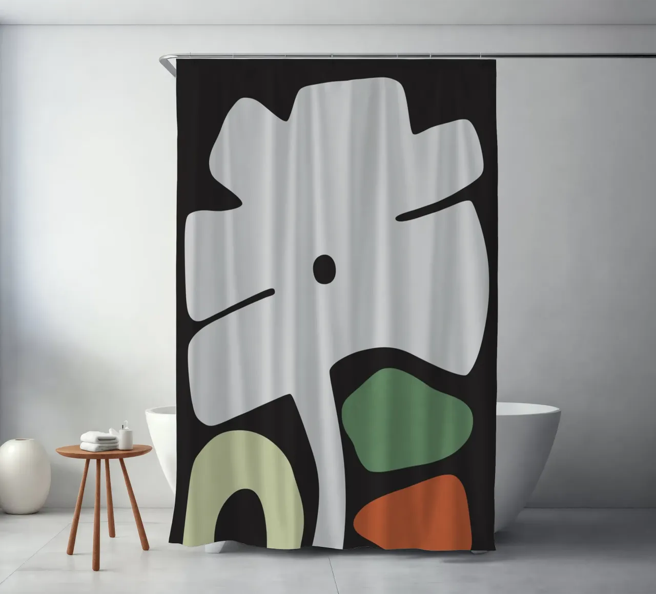 Blumenform 06 Duschvorhang von amini54