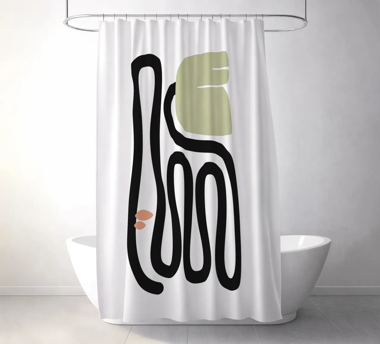 Floral Form 07 shower curtain by amini54