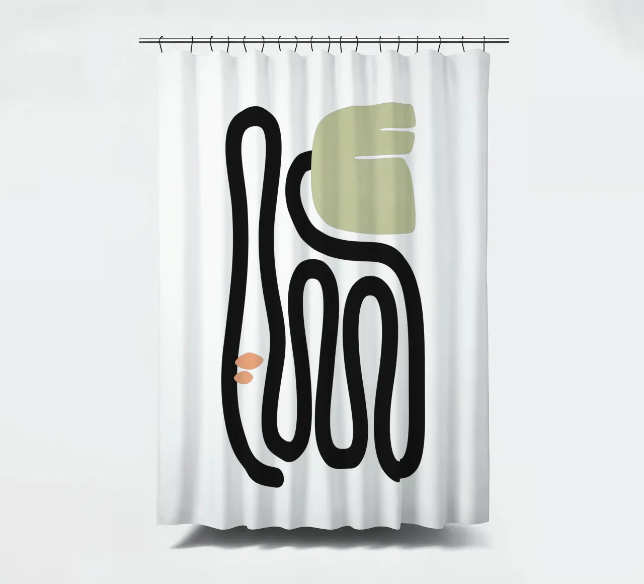 Floral Form 07 shower curtain by amini54