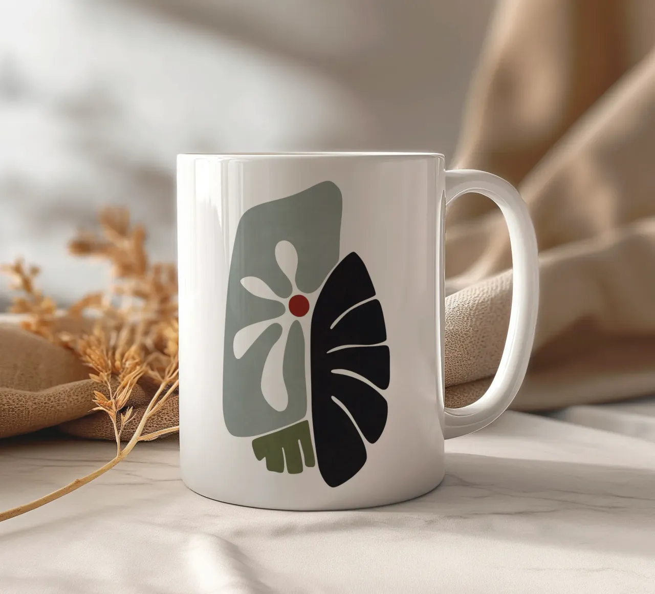 Modulo floreale 10 tazza in ceramica da amini54