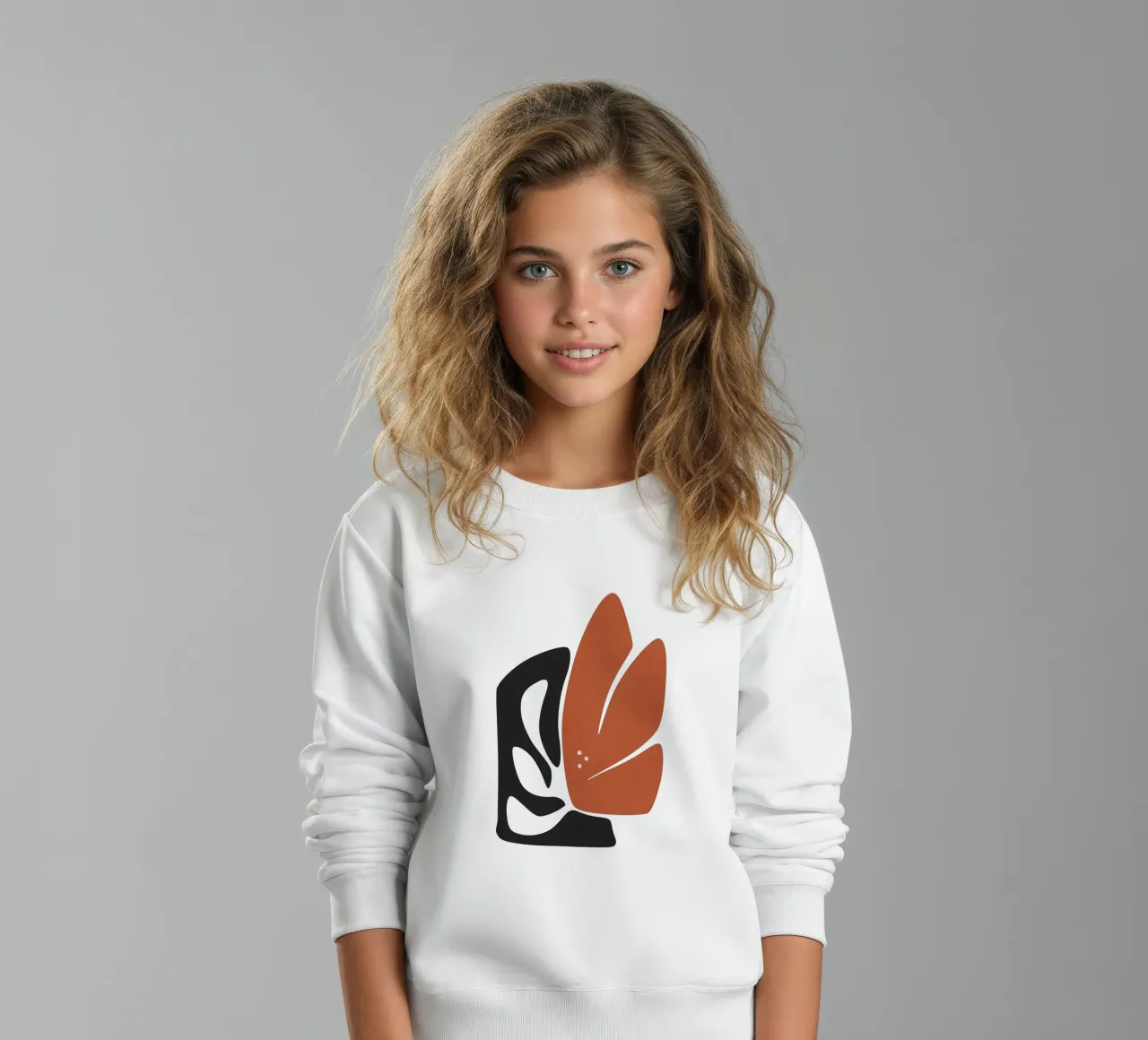 Modulo floreale 11 felpa bambino da amini54