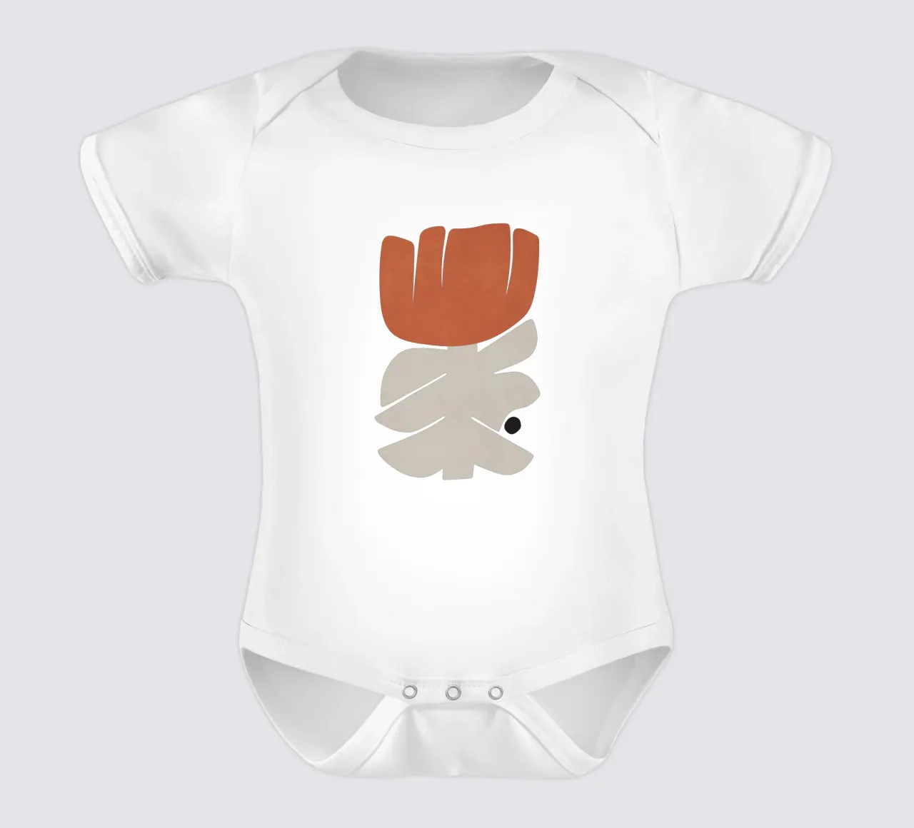 Modulo floreale 12 body neonato maniche corte da amini54