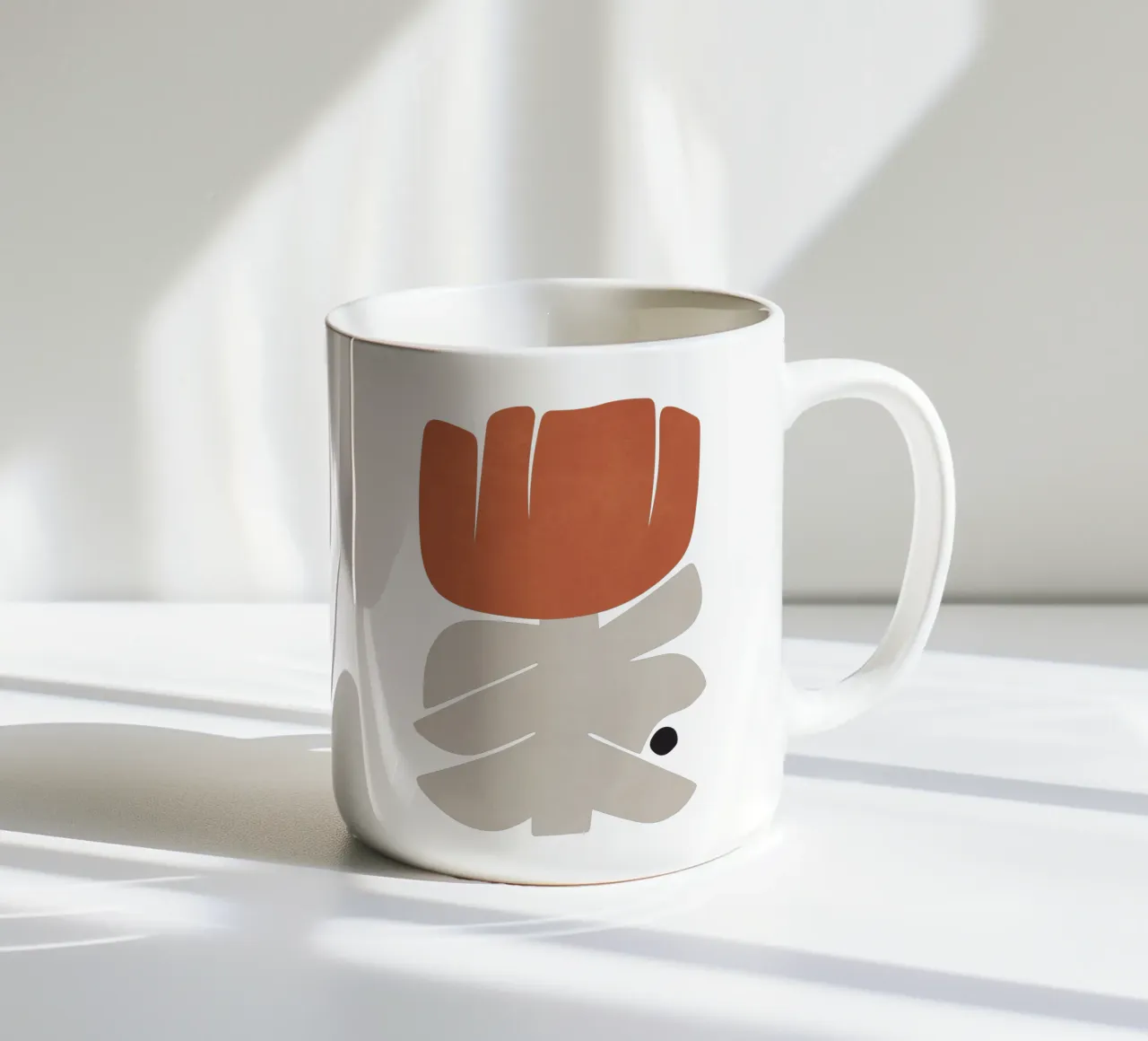 Modulo floreale 12 tazza in ceramica da amini54