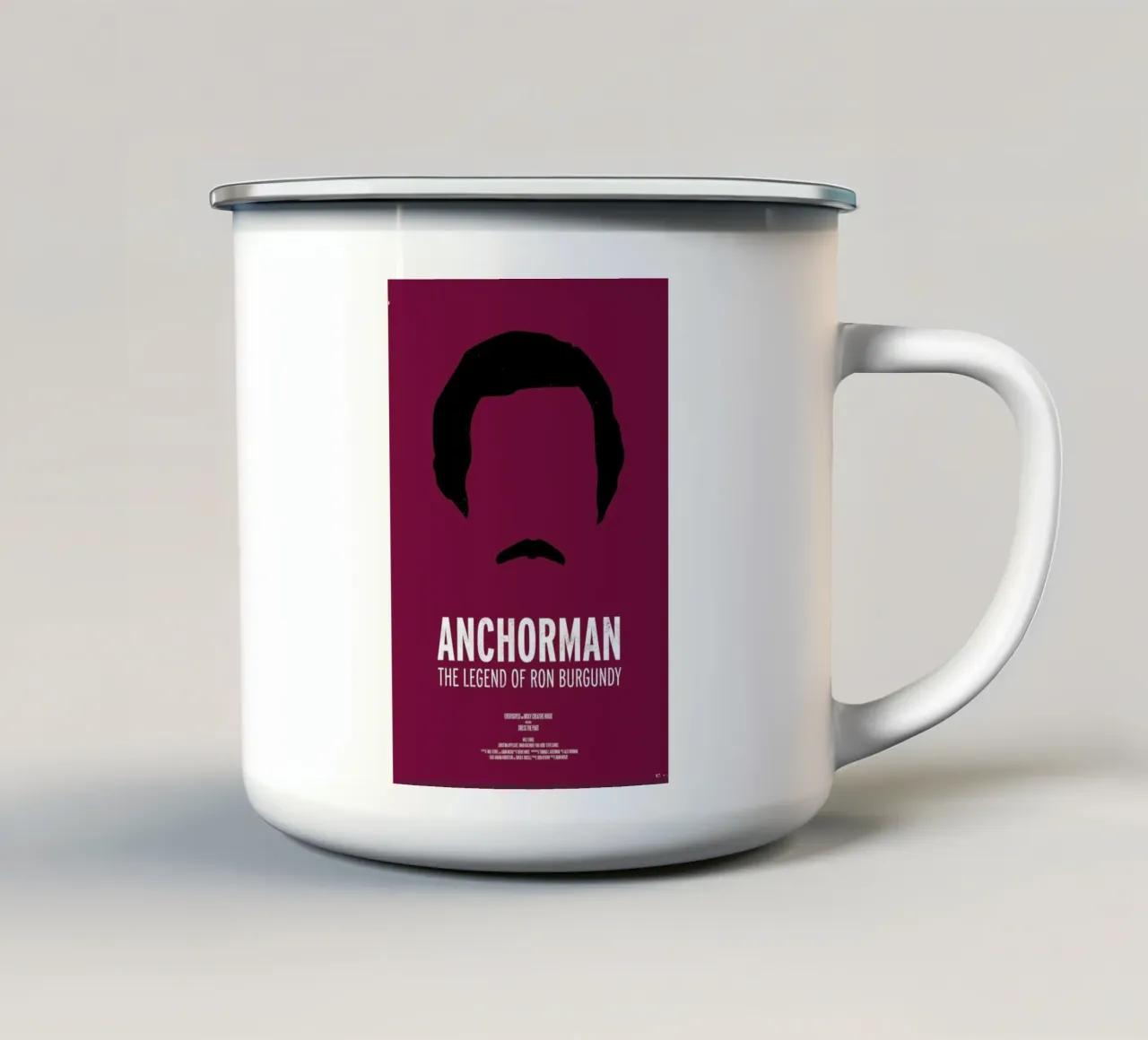 Anchorman tazza in smalto da Moxy Creative House