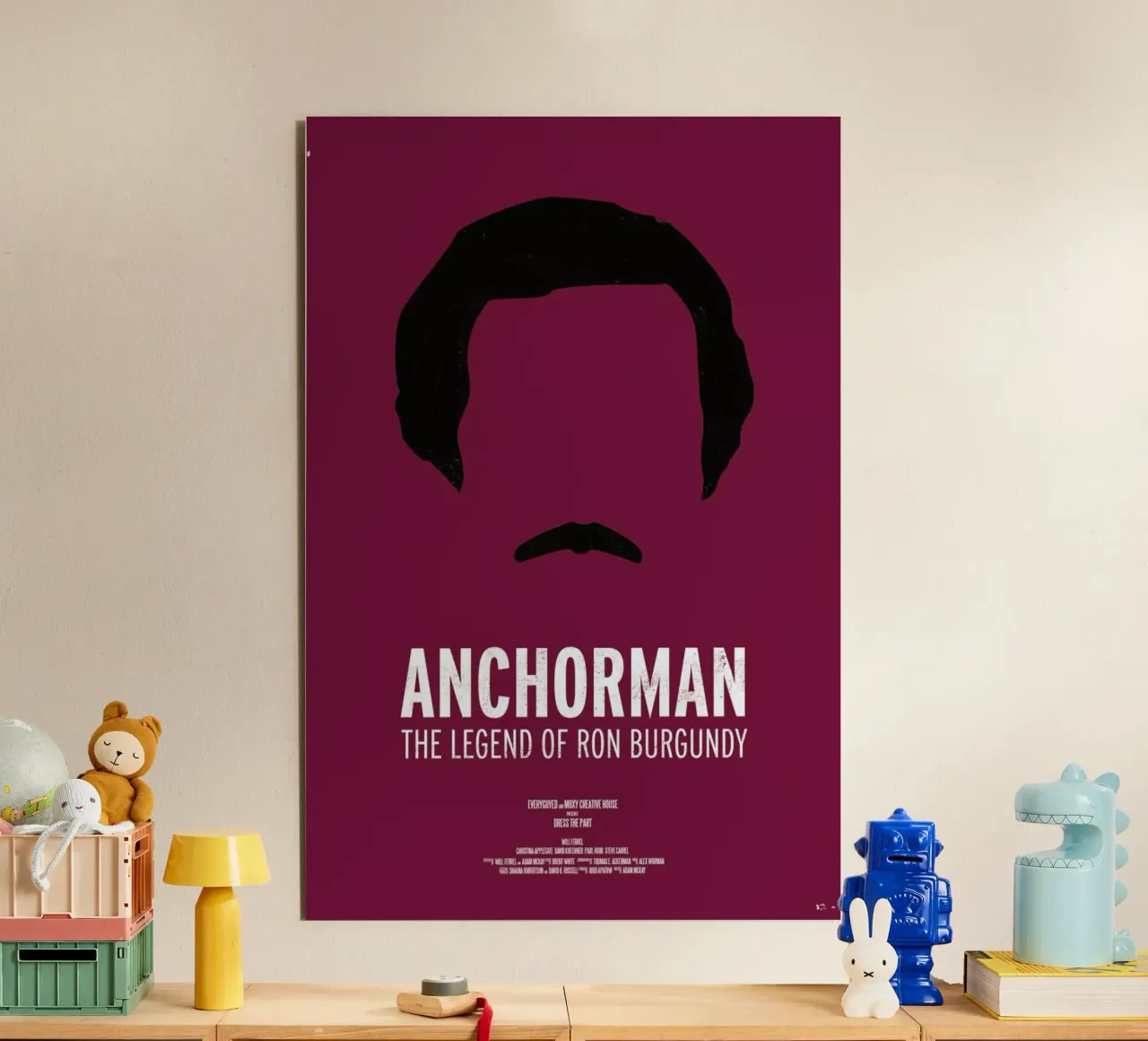 Anchorman alluminio dibond da Moxy Creative House