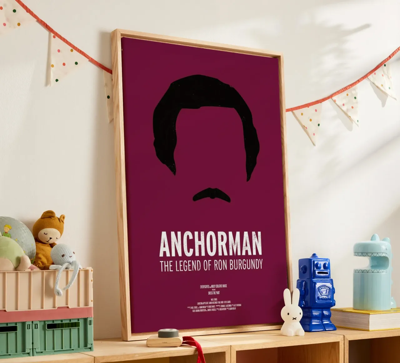 Anchorman tela con Cornice a cassetta da Moxy Creative House
