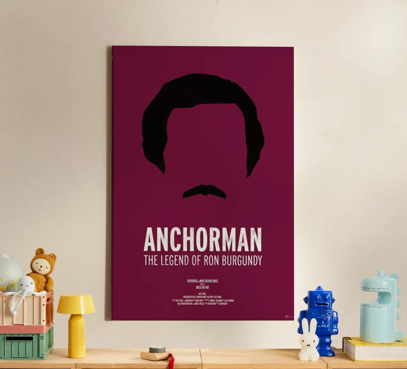 Anchorman tela da Moxy Creative House