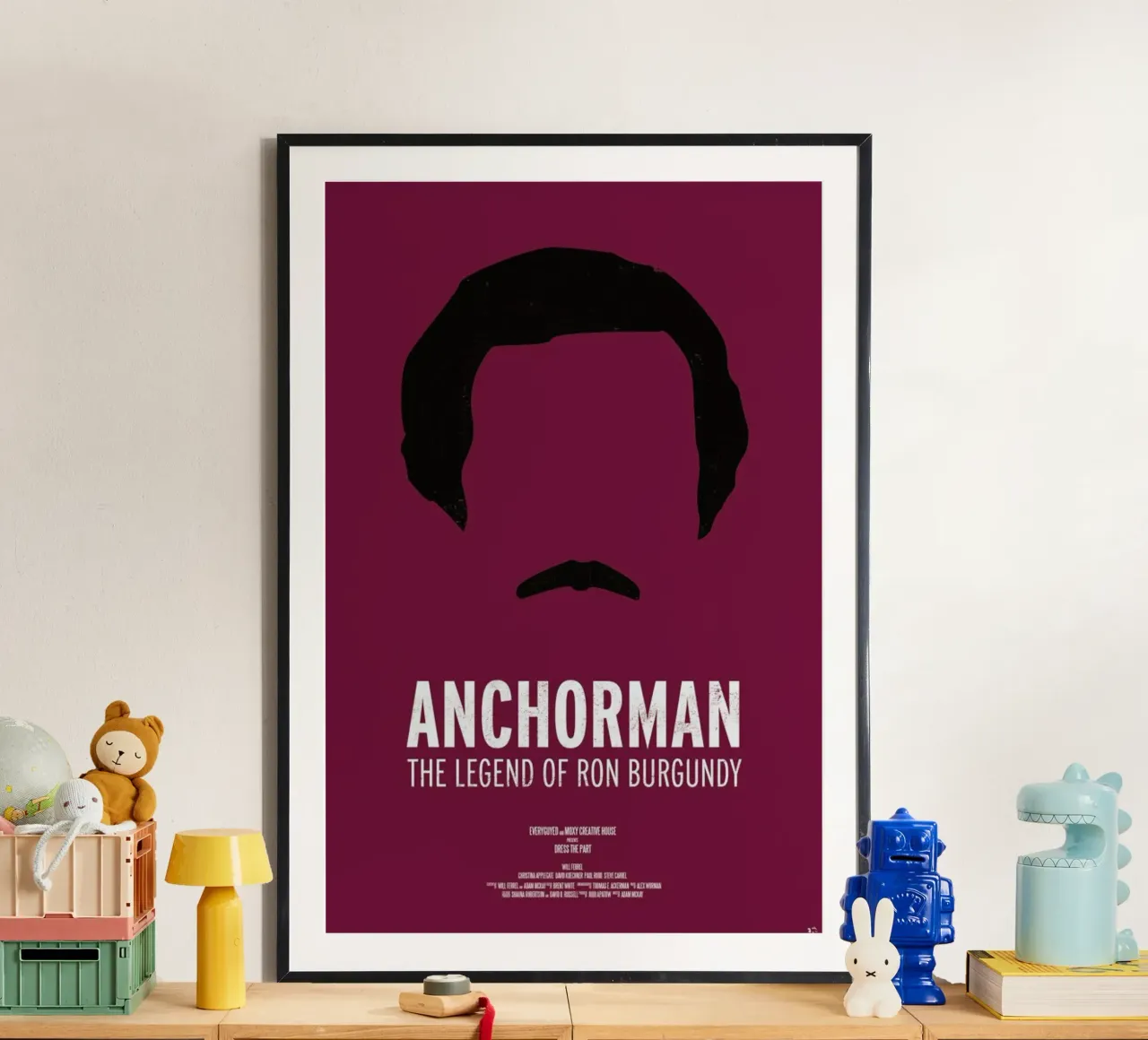 Anchorman poster con telaio in alluminio da Moxy Creative House