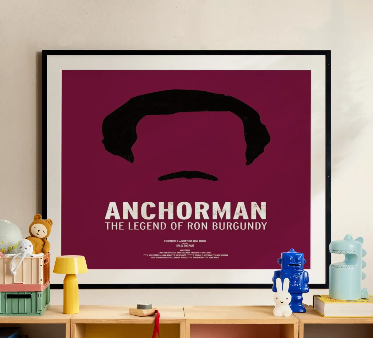 Anchorman poster con telaio in alluminio da Moxy Creative House