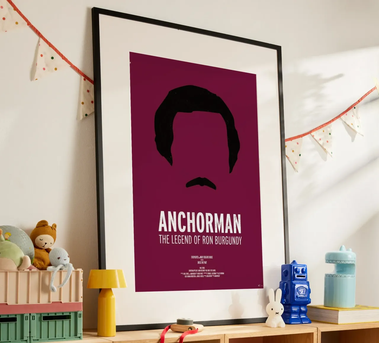 Anchorman poster con telaio in alluminio da Moxy Creative House