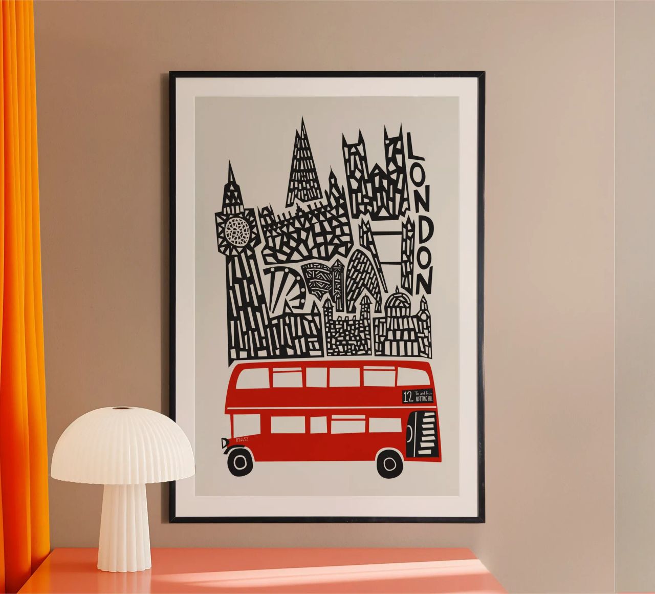 London Cityscape poster by Fox & Velvet