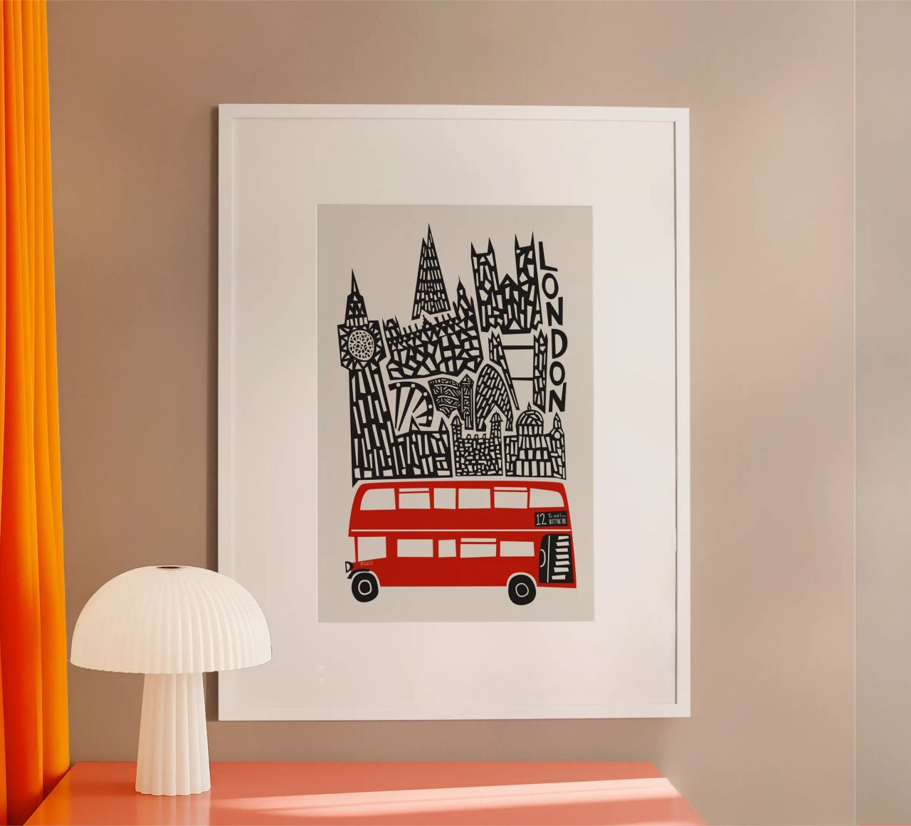 London Cityscape poster by Fox & Velvet