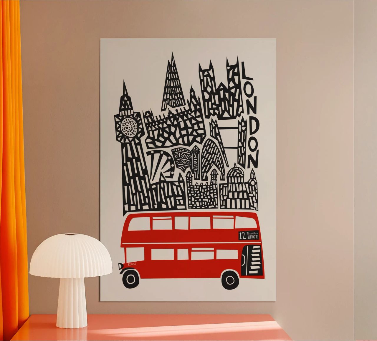 London Cityscape poster by Fox & Velvet