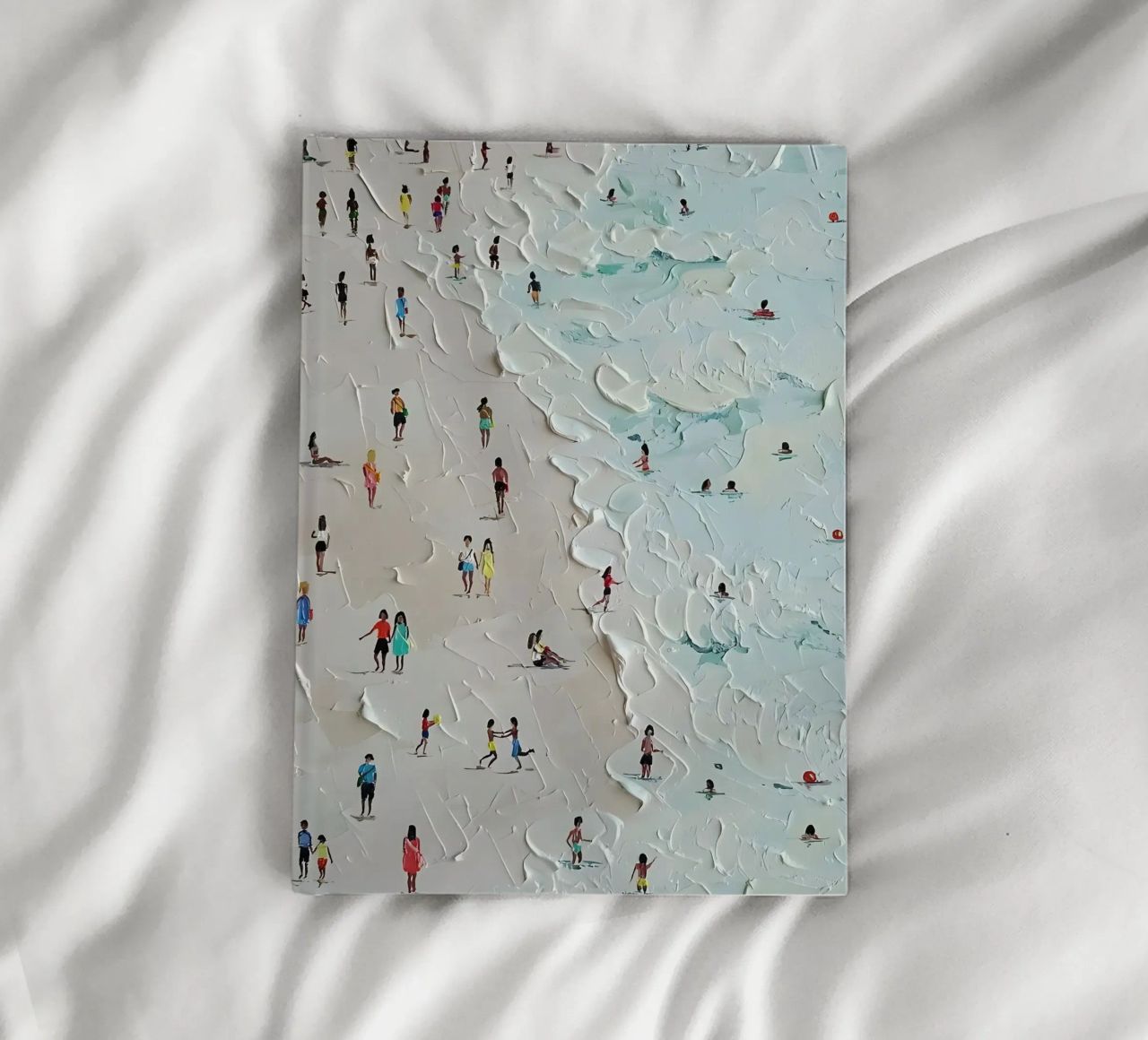 Waves and life: Impressionistic beach landscape notebook by Kunst und Kontrast