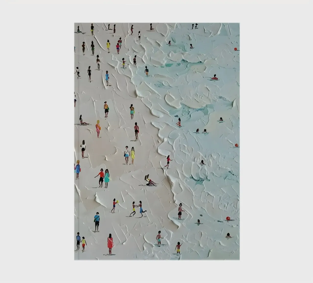 Onde e vita: Paesaggio impressionistico sulla spiaggia diario da Kunst und Kontrast
