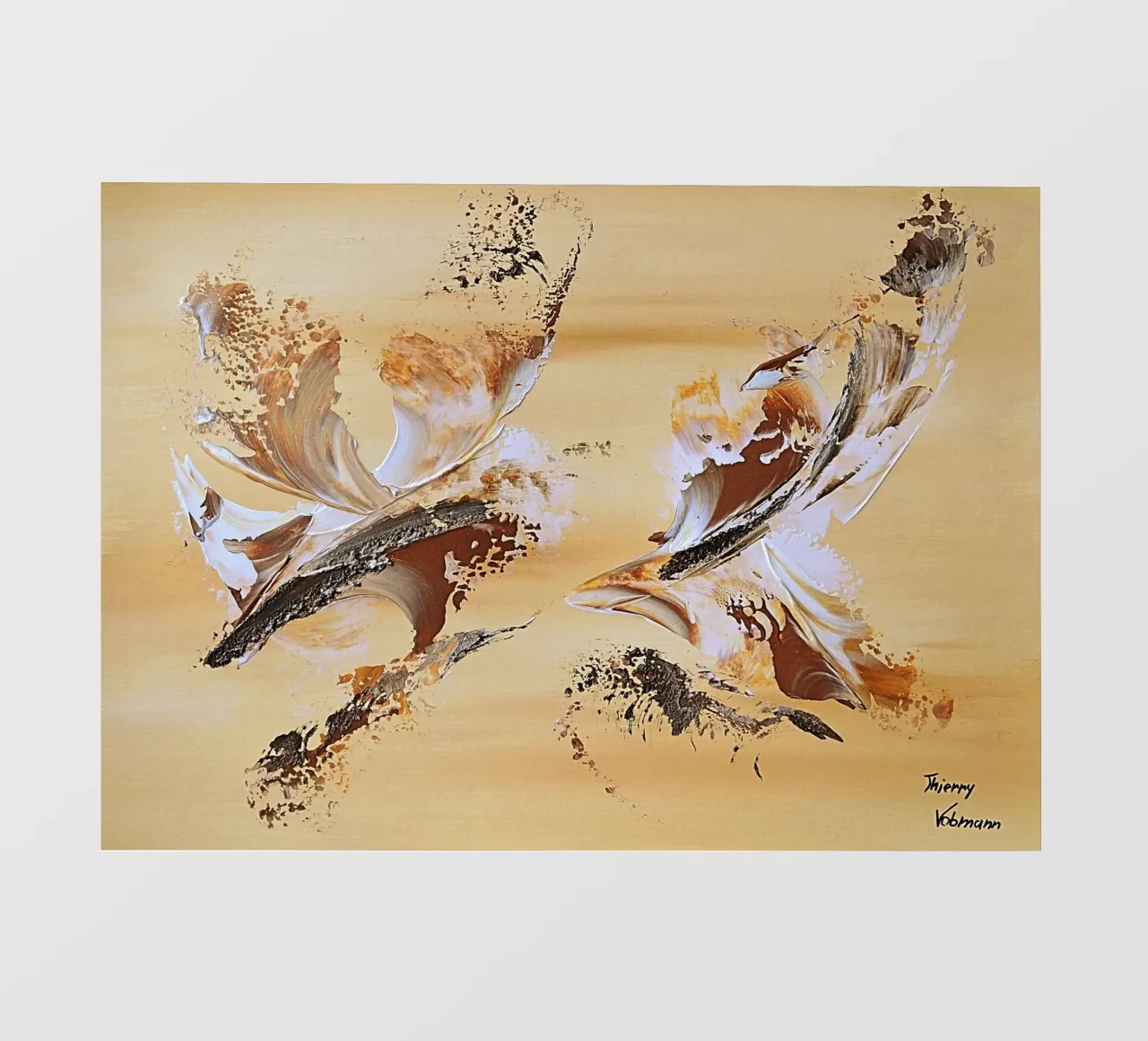 IDEAL GIFT 119 PVC Plane von Thierry Vobmann Abstract painting