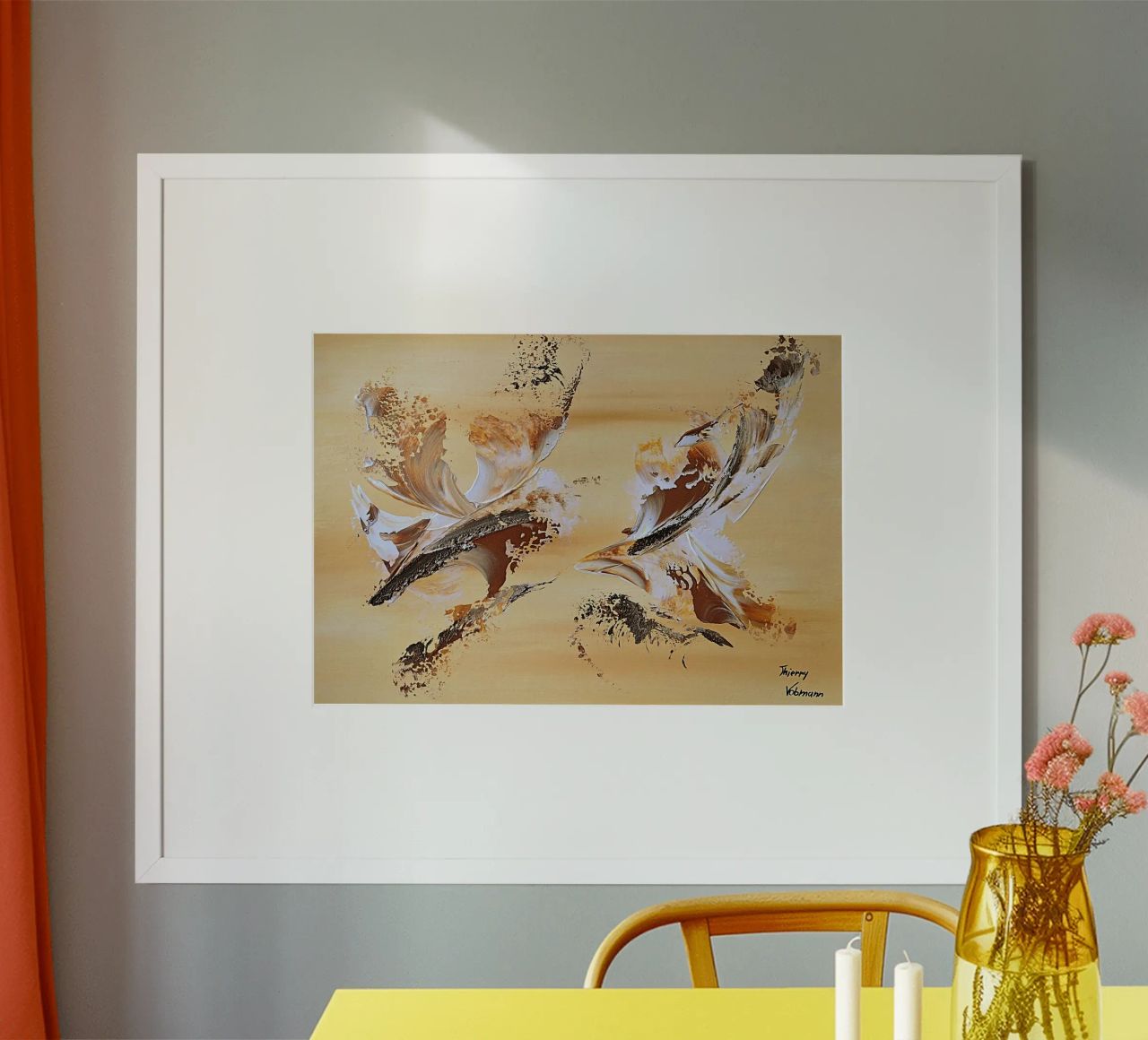 IDEAL GIFT 119 poster de Thierry Vobmann Abstract painting