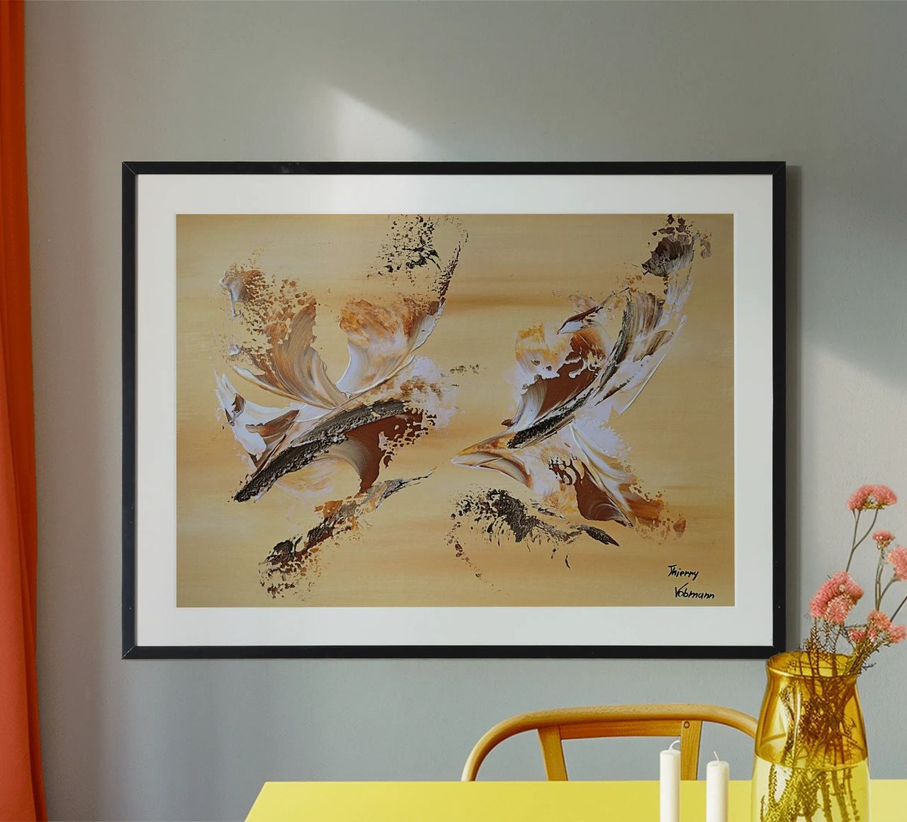 IDEAL GIFT 119 poster de Thierry Vobmann Abstract painting