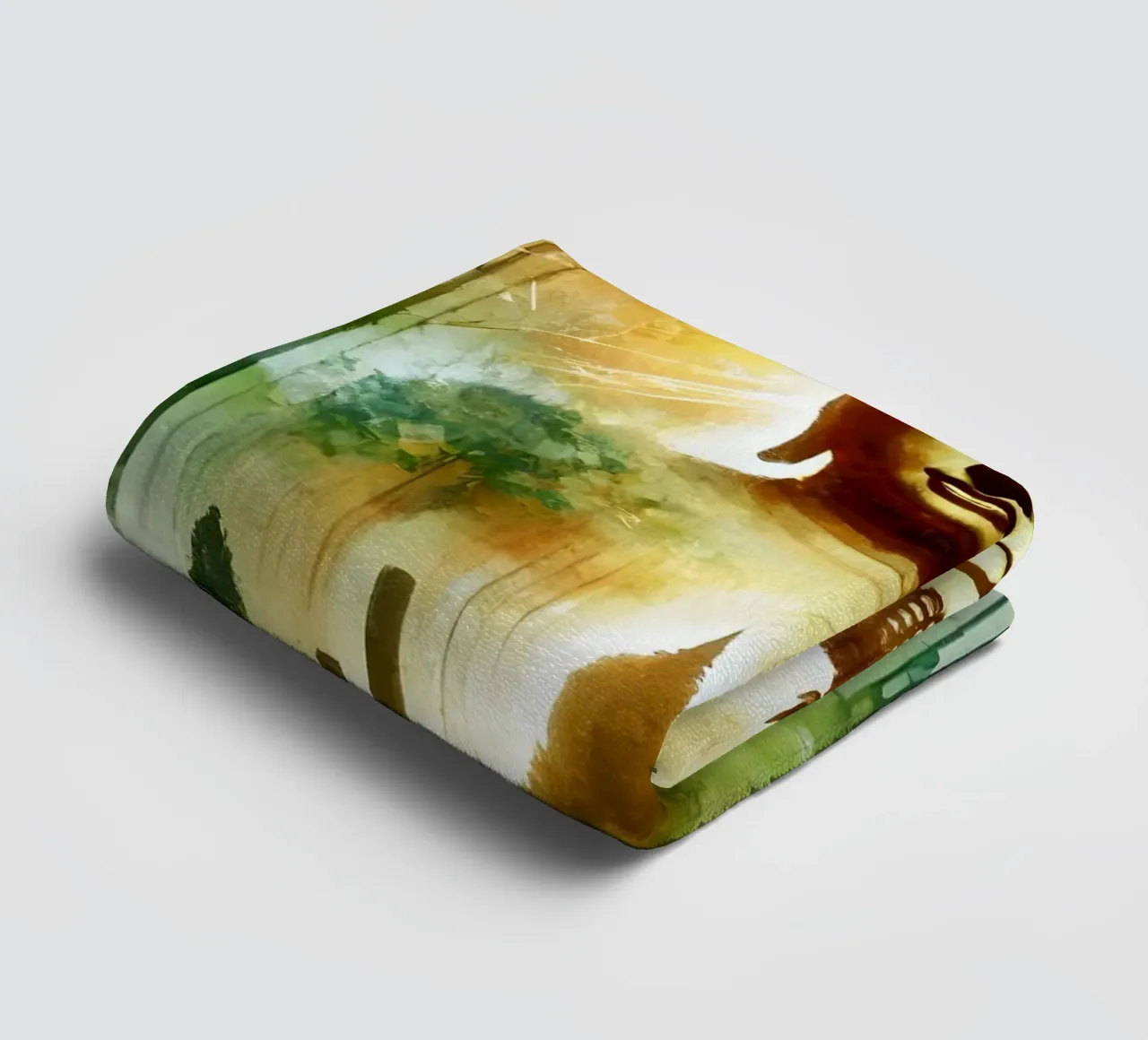Buddha - Aquarell-Stil towel by spiritual