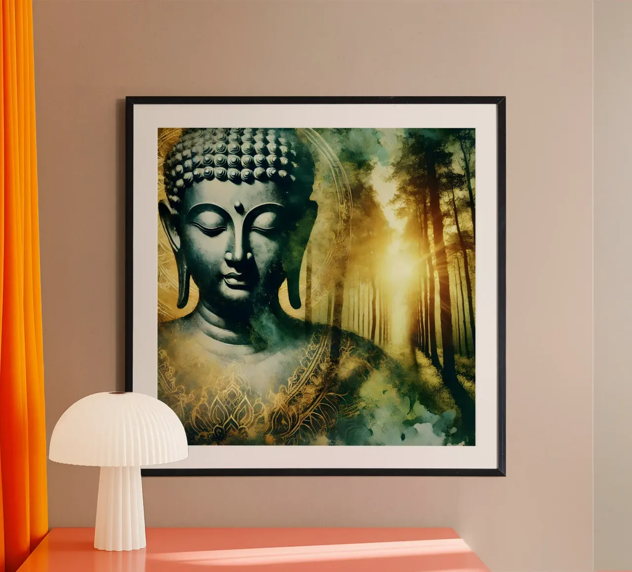 Buddha - Aquarell-Stil poster da spiritual