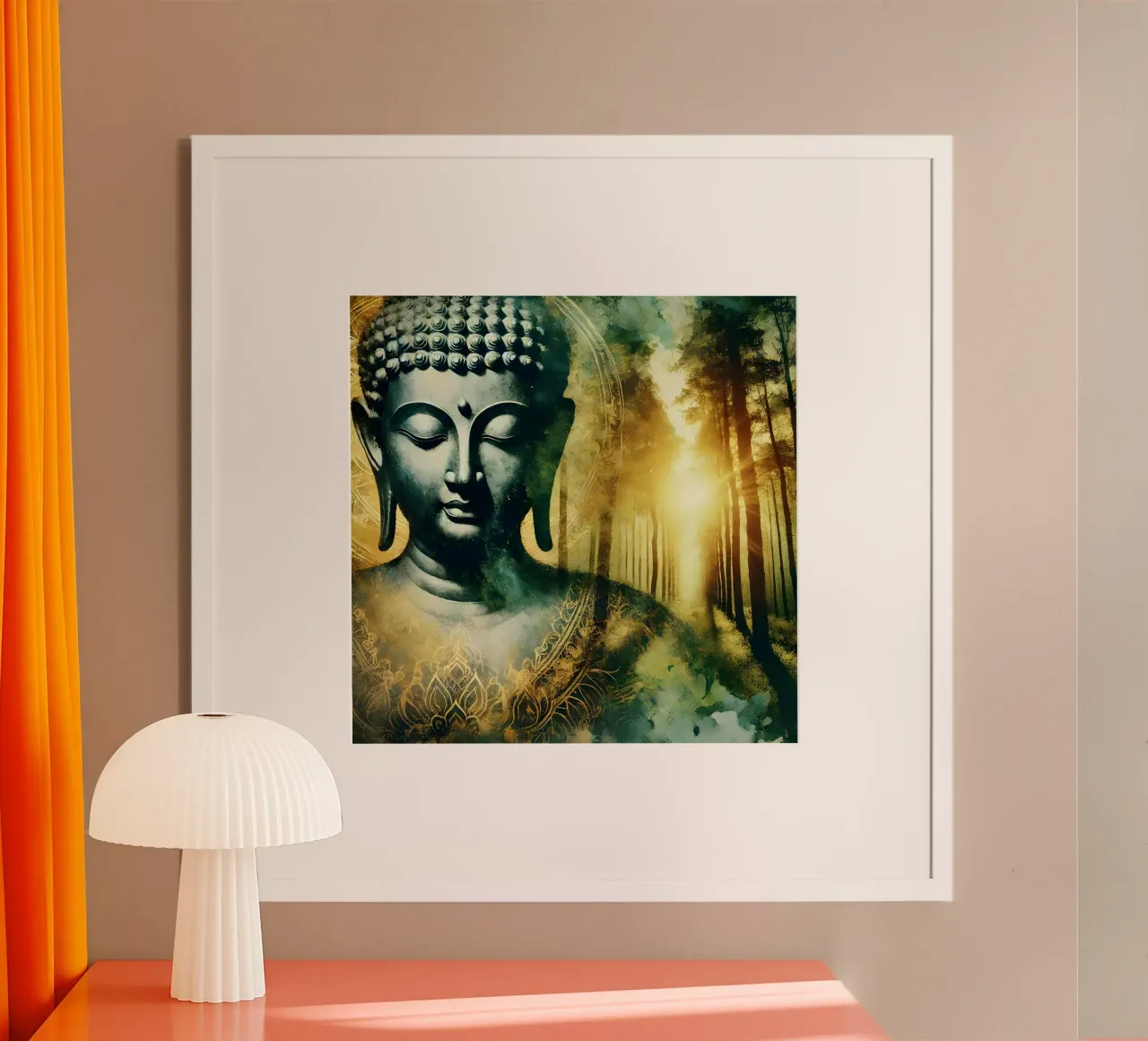 Buddha - Aquarell-Stil poster da spiritual