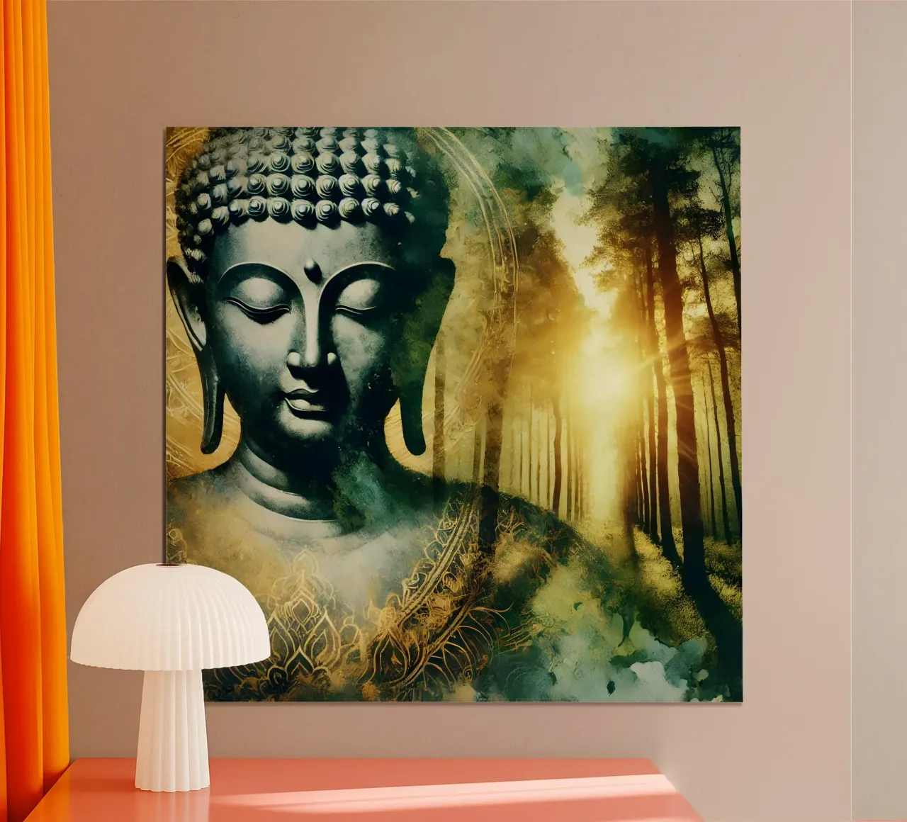 Buddha - Aquarell-Stil poster da spiritual