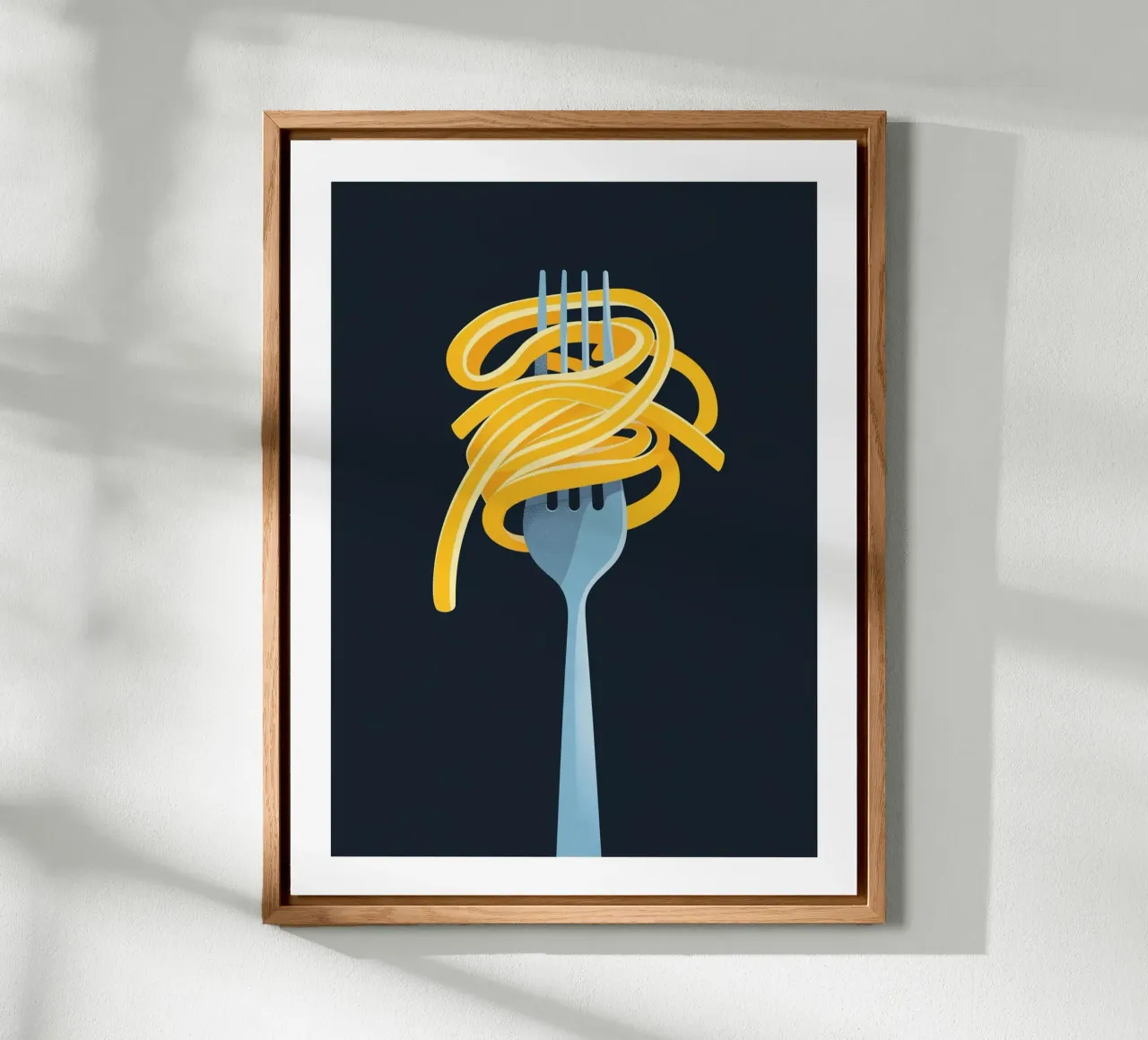 Spaghetti sur fourchette alluminio dibond da Spice & Style