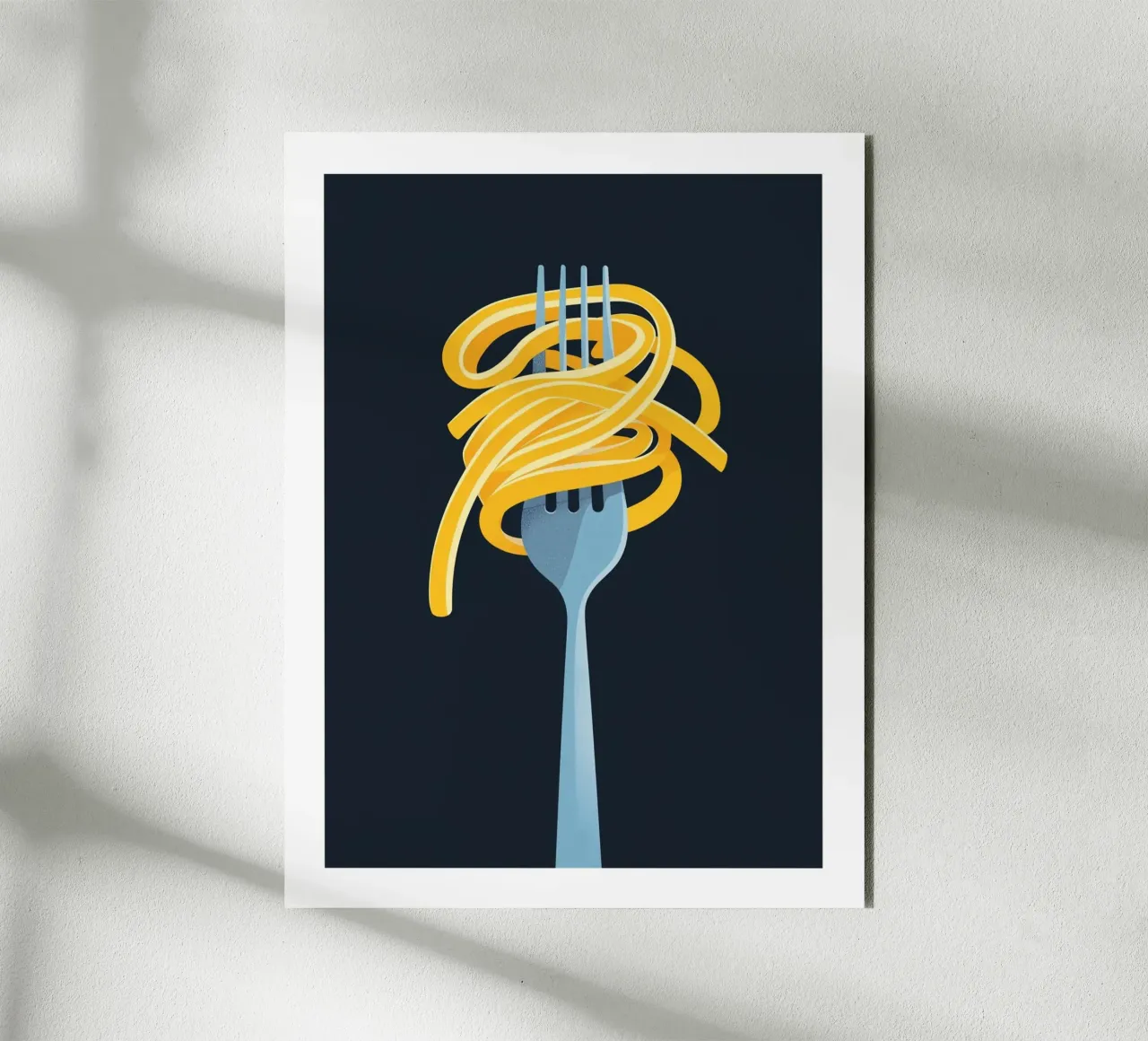 Spaghetti sur fourchette alluminio dibond da Spice & Style