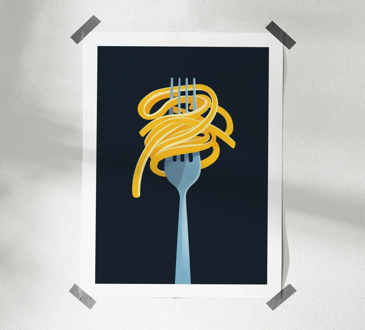 Spaghetti sur fourchette carta hahnemühle da Spice & Style